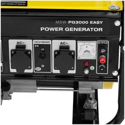 Generatore di corrente a benzina - 3000 W - 230 V CA / 12 V CC - Avvio manuale