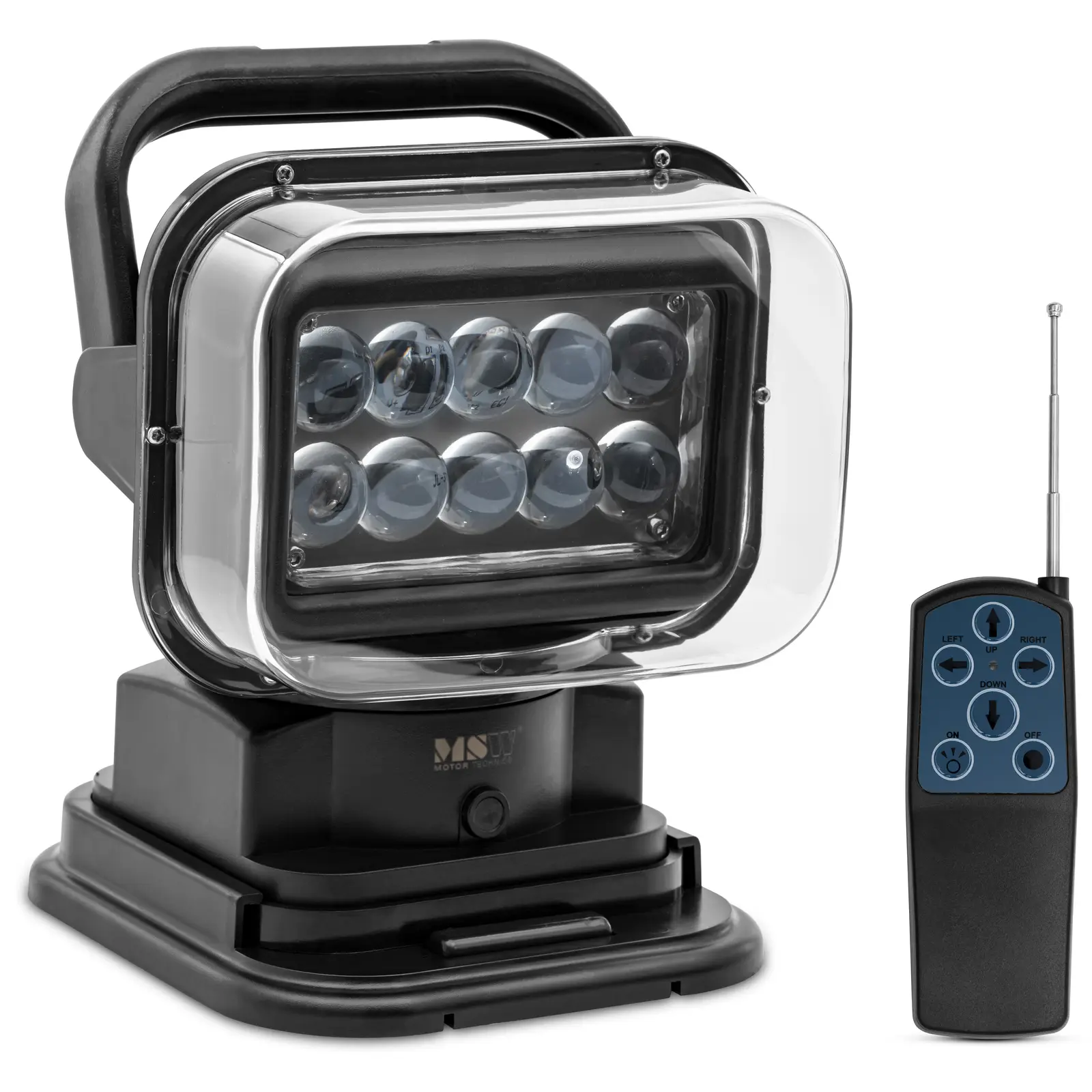 LED-strålkastare - 9–32 V - 50 W - 360° vridbar - 120° tiltbar - med fjärrkontroll - IP 65