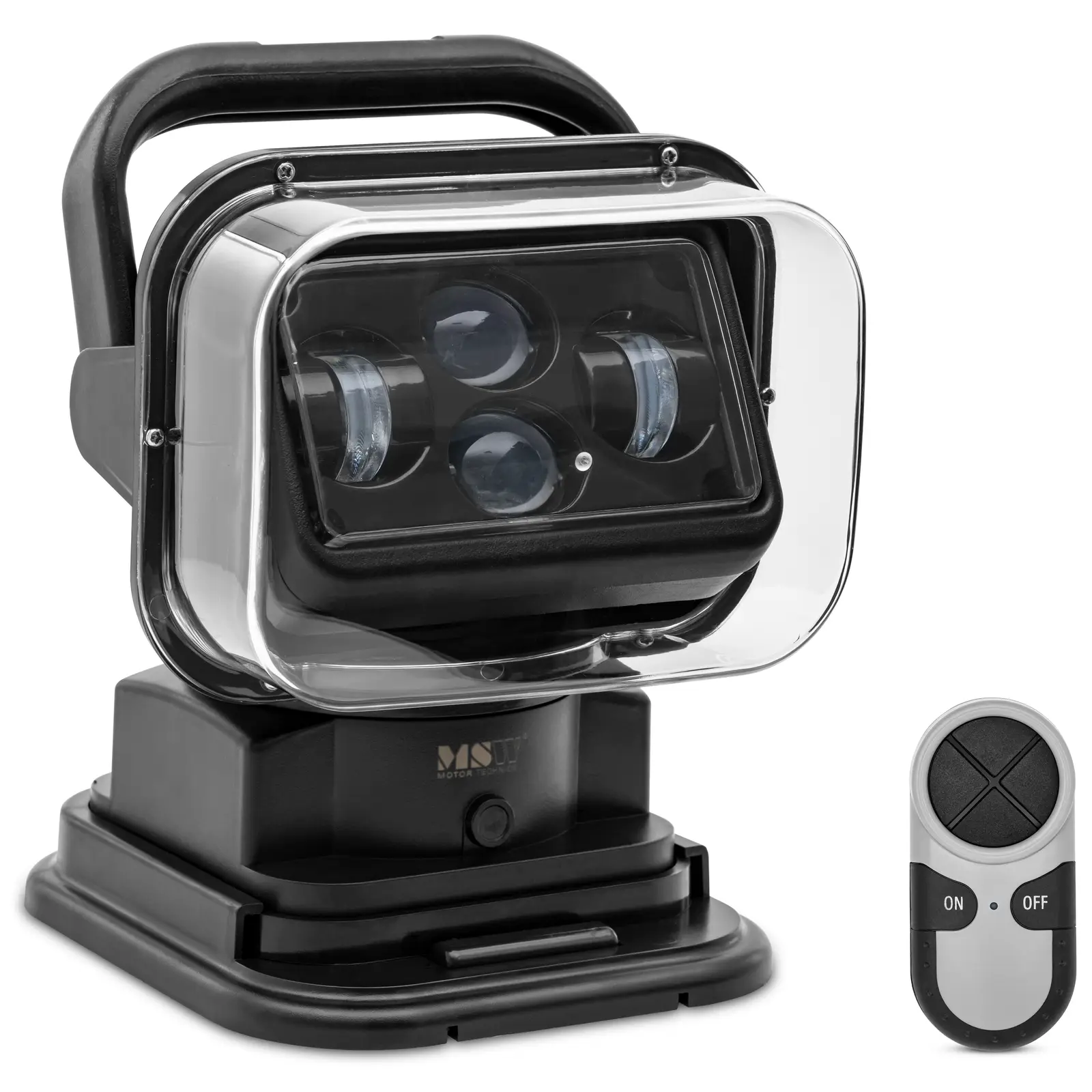 LED прожектор - 9 - 32 V - 60 W - въртящ се на 360° - накланящ се на 120° - с дистанционно управление - IP65