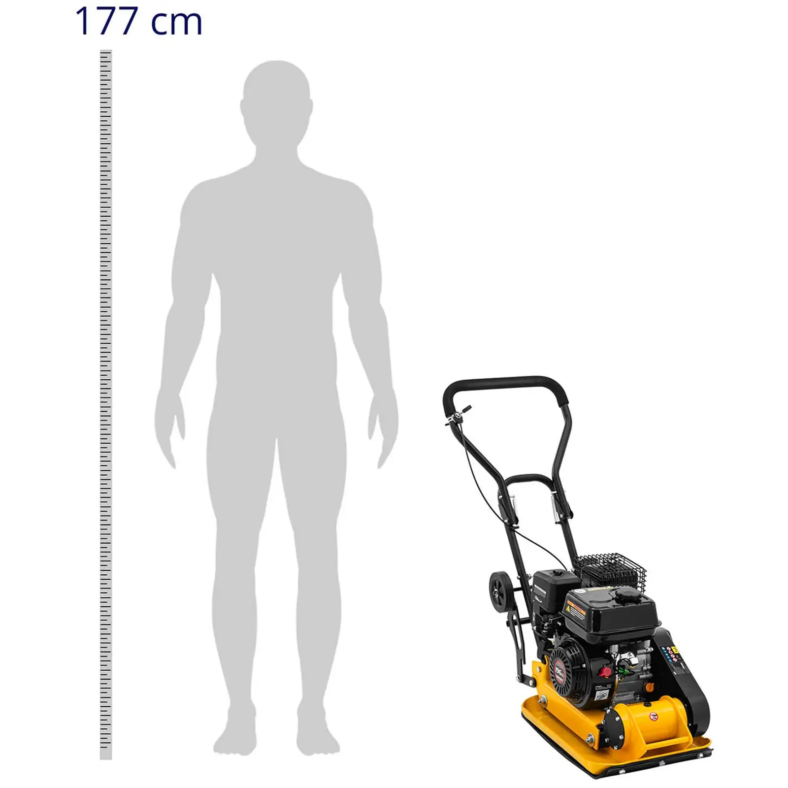 Vibrační deska - 53 x 37 cm - 11 kN (Emitovaný hluk: 106 dB)