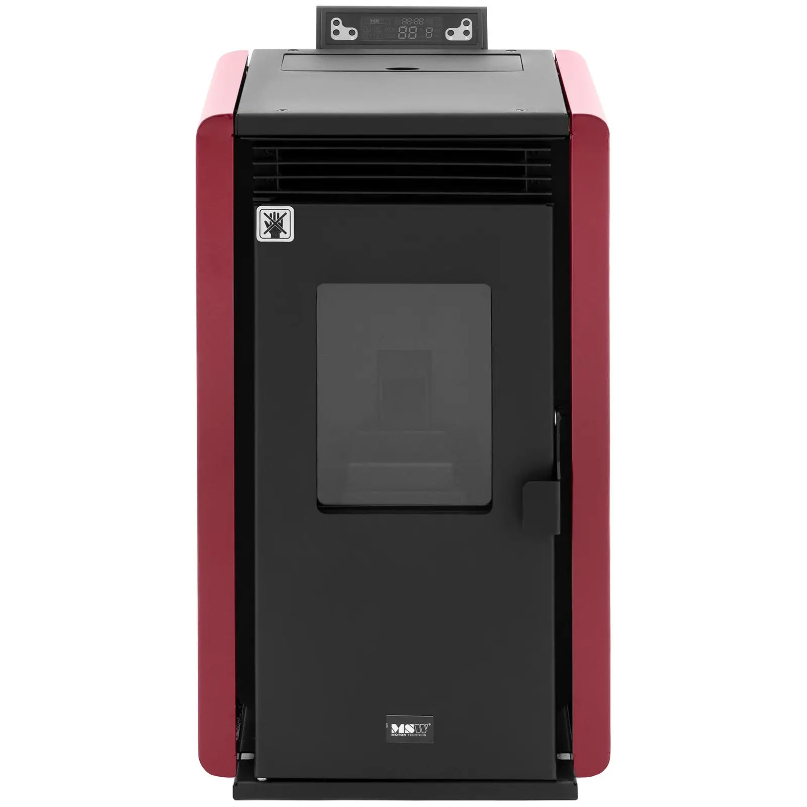 Poêle à granulés - 6 kW - pour 50–150 m³ - 5 niveaux - Minuterie (Couleur(s): Noir)