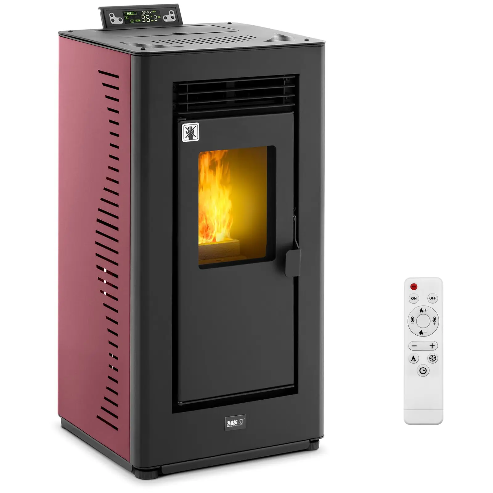 Pellettitakka - 9 kW - 50–225 m³ - 5 tehotasoa - ajastin