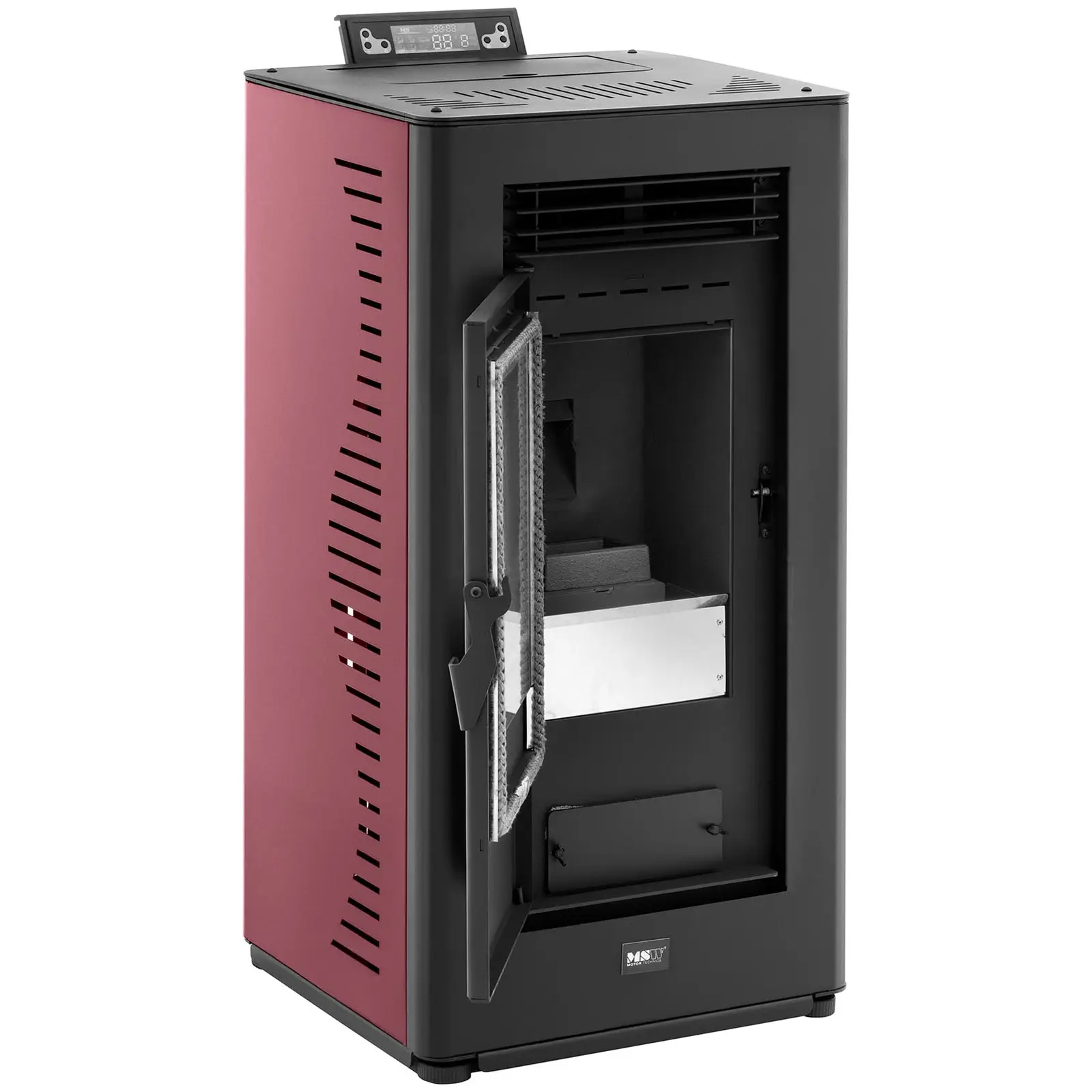 Peletová kamna - 6 kW - pro 50–225 m³ - 5 úrovní - časovač (Úrovně výkonu: 5)