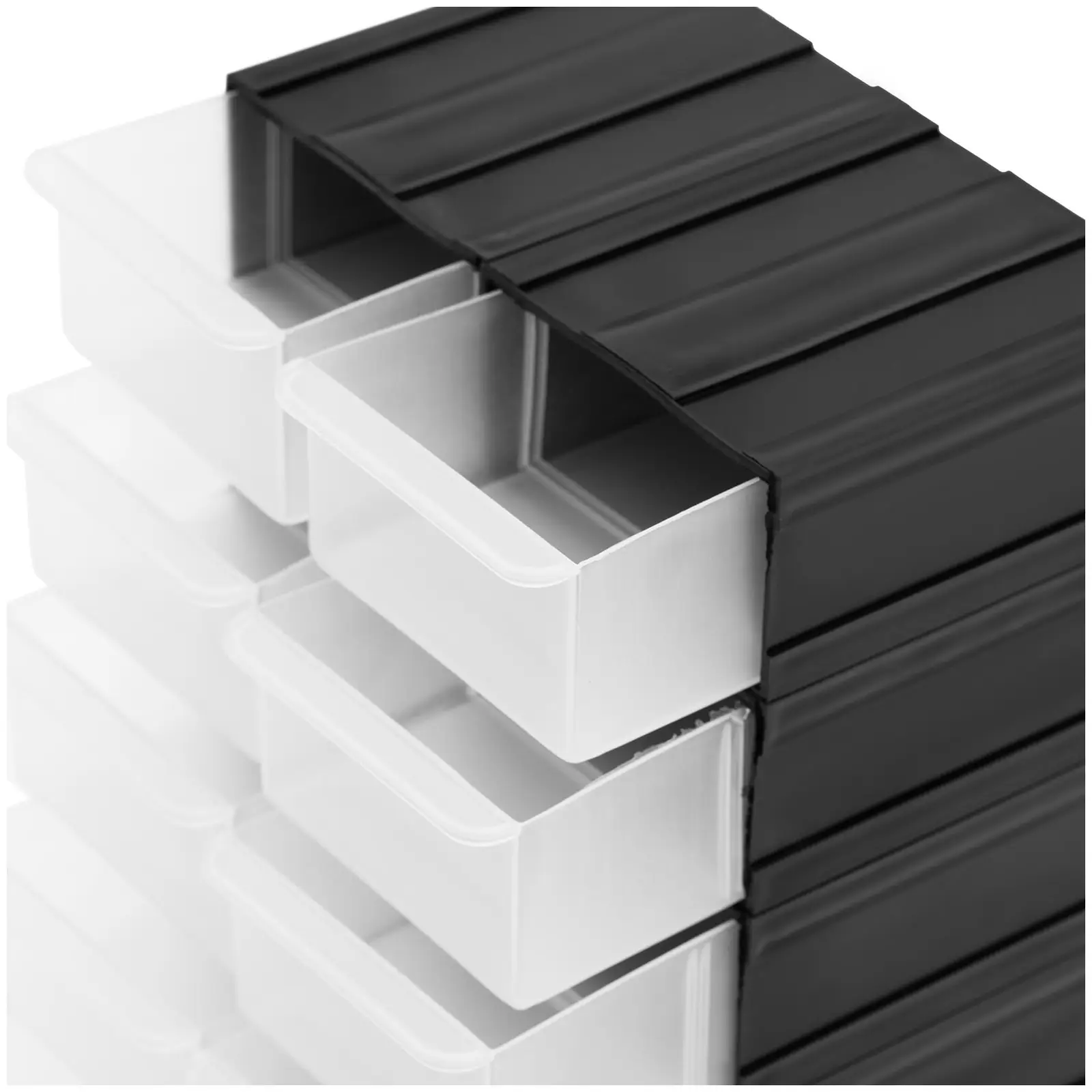 Sortimentskasser - 4 x 10 kasser - elementer med indstikssystem - vægmontering