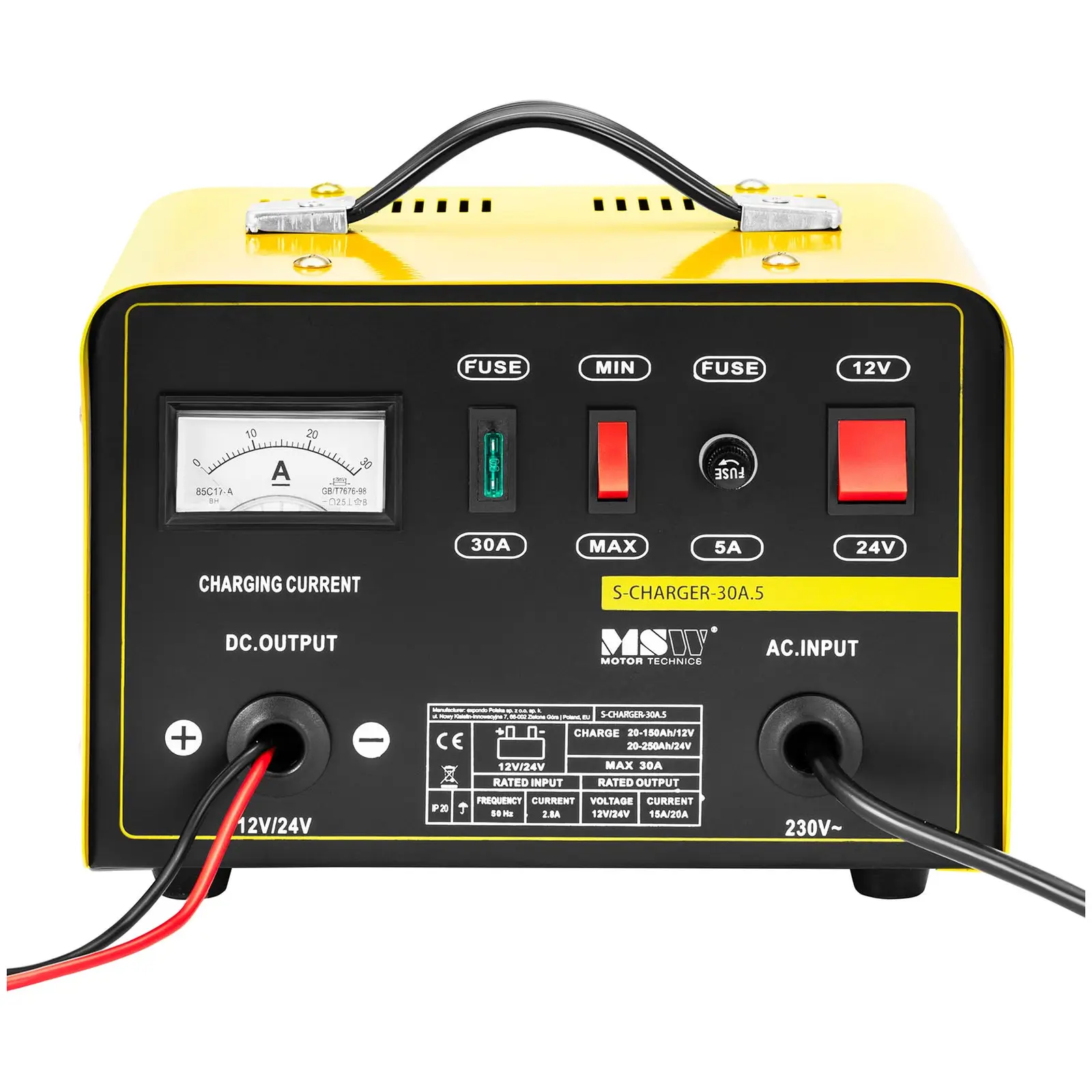 Nabíječka autobaterií - 12/24 V - 27 A - kompaktní