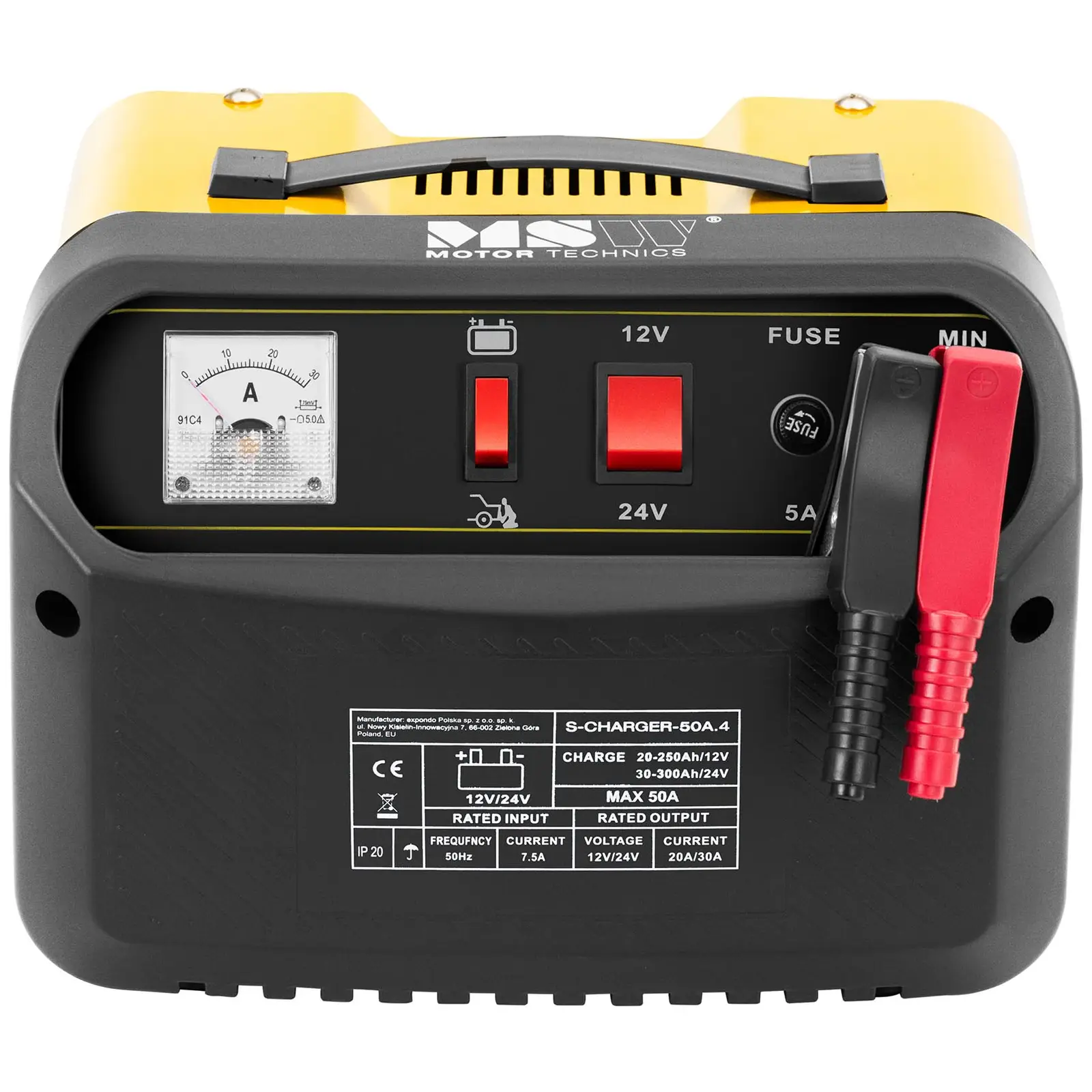 Autobatterie-Ladegerät - Starthilfe - 12 / 24 V - 45 A