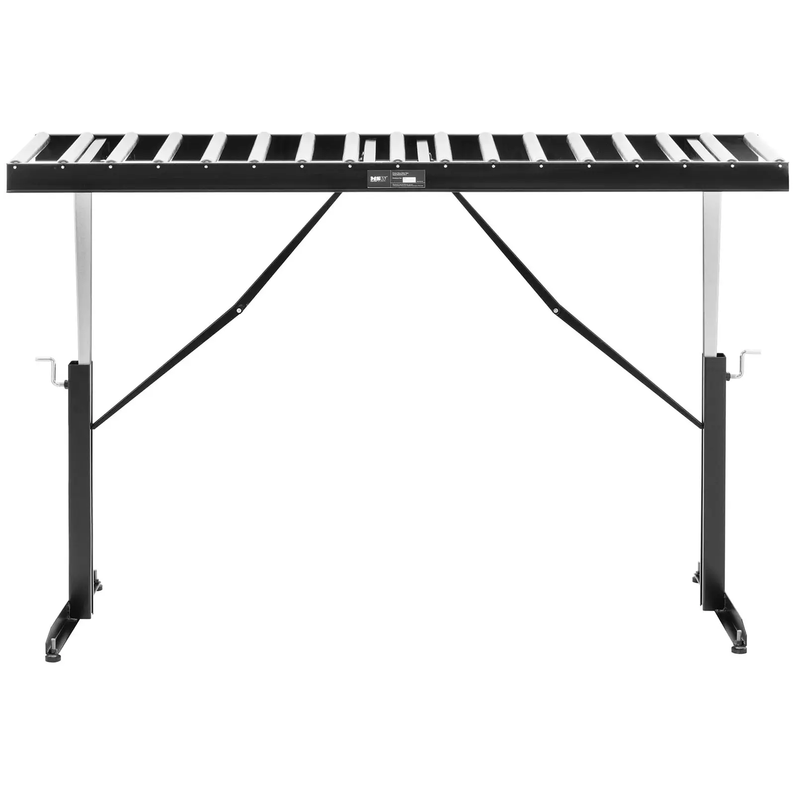 Convoyeur à rouleaux - 200 kg - 178 x 67 cm - 17 rouleaux - hauteur réglable (Taille rouleaux [mm]: 540 x 35)