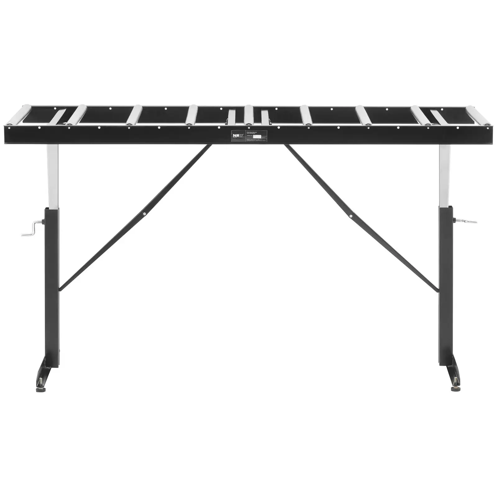 B-zboží Válečkový dopravník - 200 kg - 168 x 60 cm - 9 válečků - výškově nastavitelný (Velikost válečků [mm]: 540 x 35)