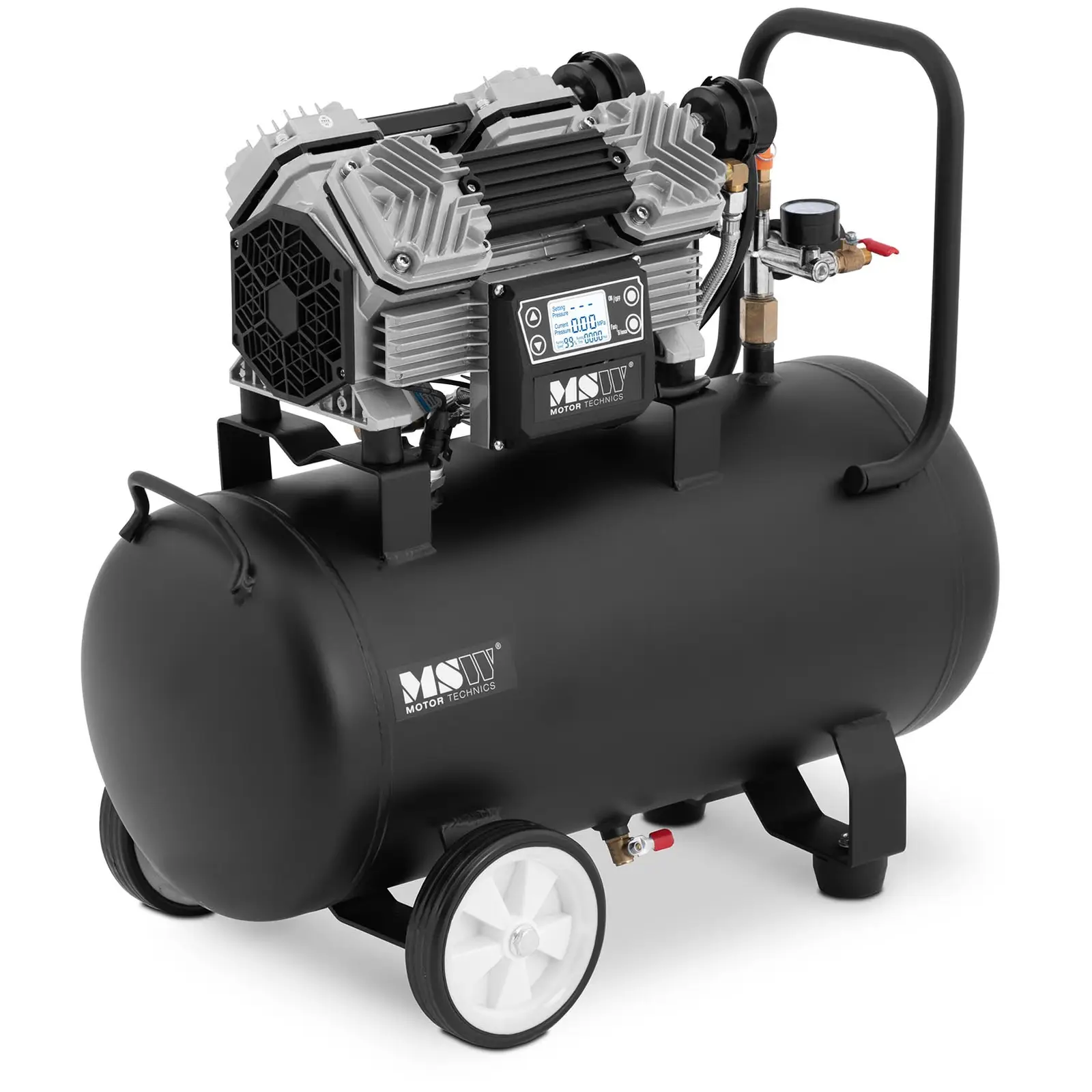 Compressor sem óleo - 3 - 12 bar - 36 l - 1500 W