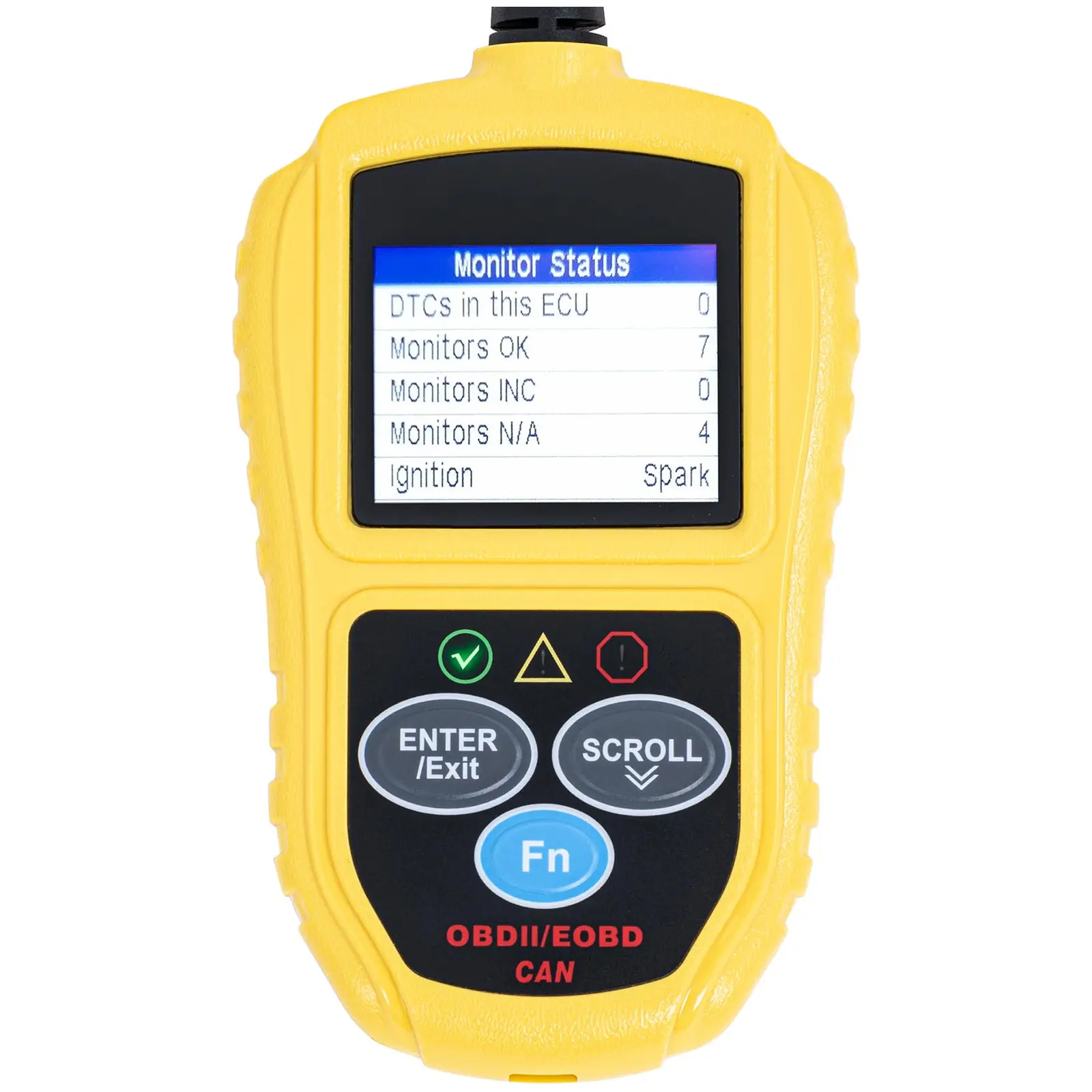 Diagnostické zařízení OBD2 - 8 - 18 V - LCD - Chybové kódy / VIN / ID / CVN / PCM / ECU / MIL atd. (Počet baterií: 1)