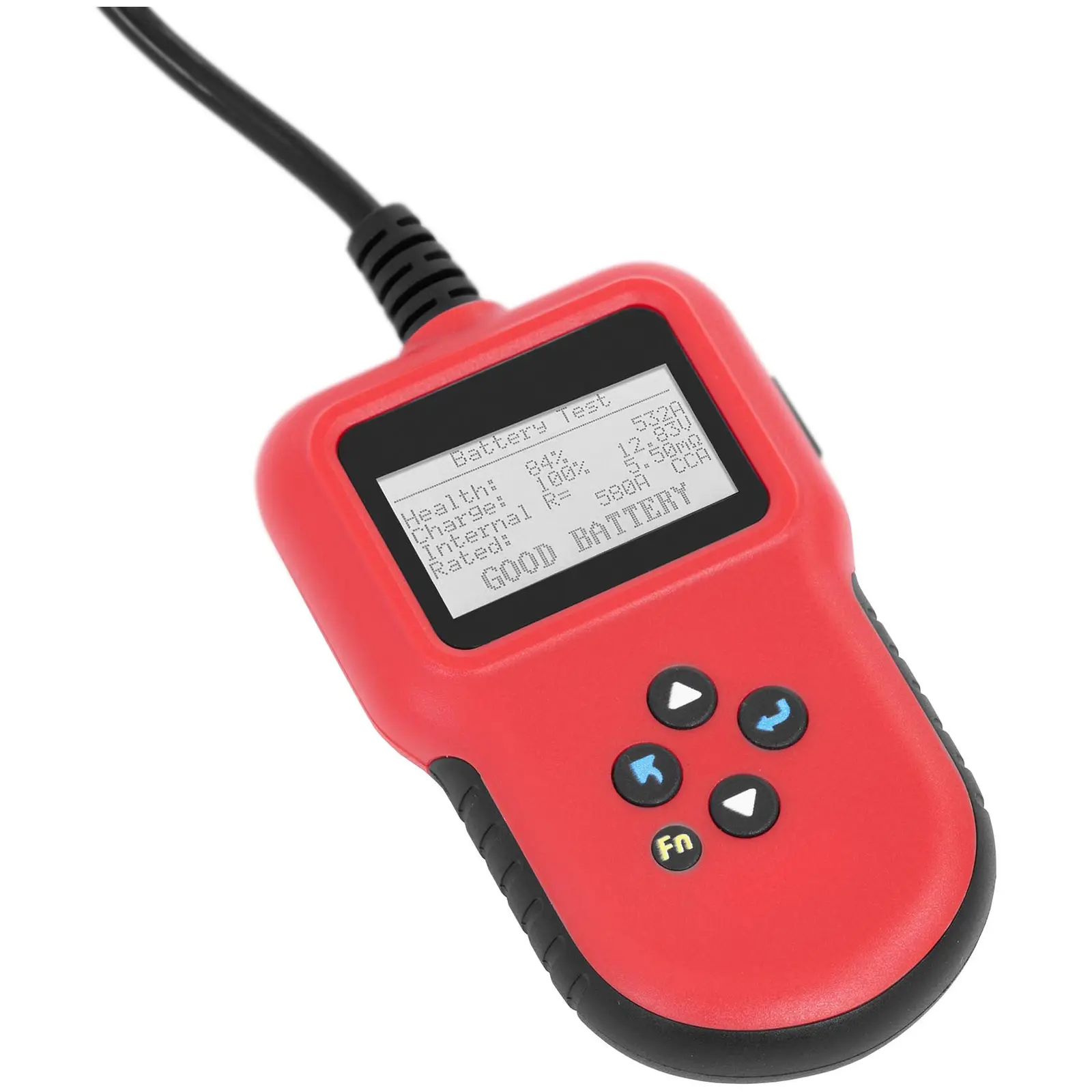 Tester batteria auto professionale - 12 V/24 V - LCD - Multilingue