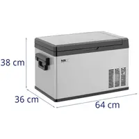 Refrigerador para automóvil / congelador - 29 L - -20 - 20 °C - 12/24 V (DC) / adaptador AC