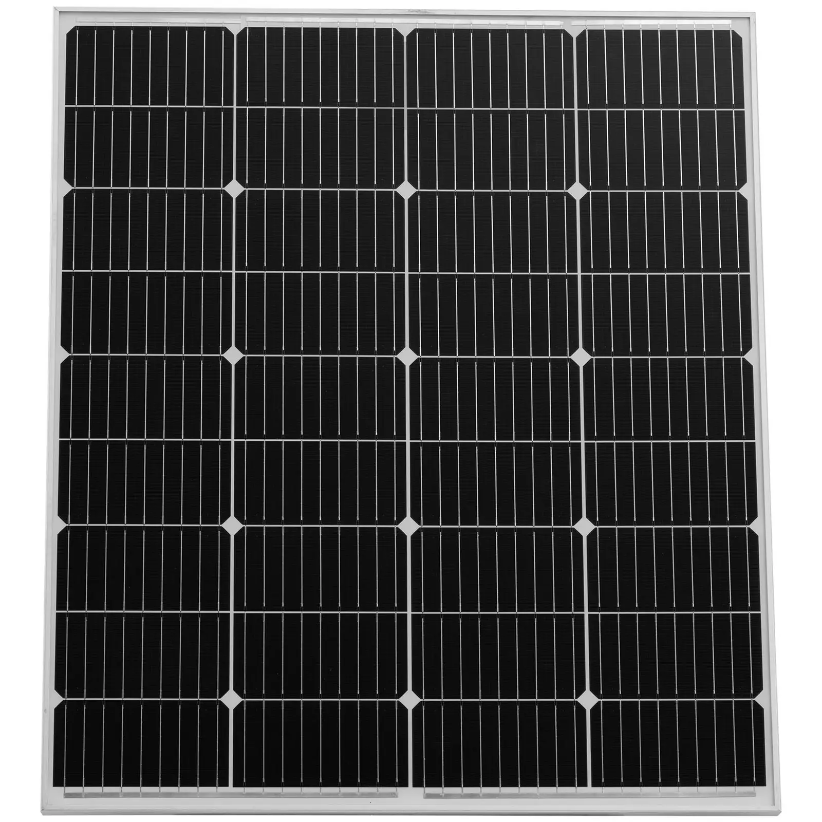 Panneau solaire monocristallin - 100 W - 22.46 V - avec diode By-pass (Matériau(x): Aluminium)