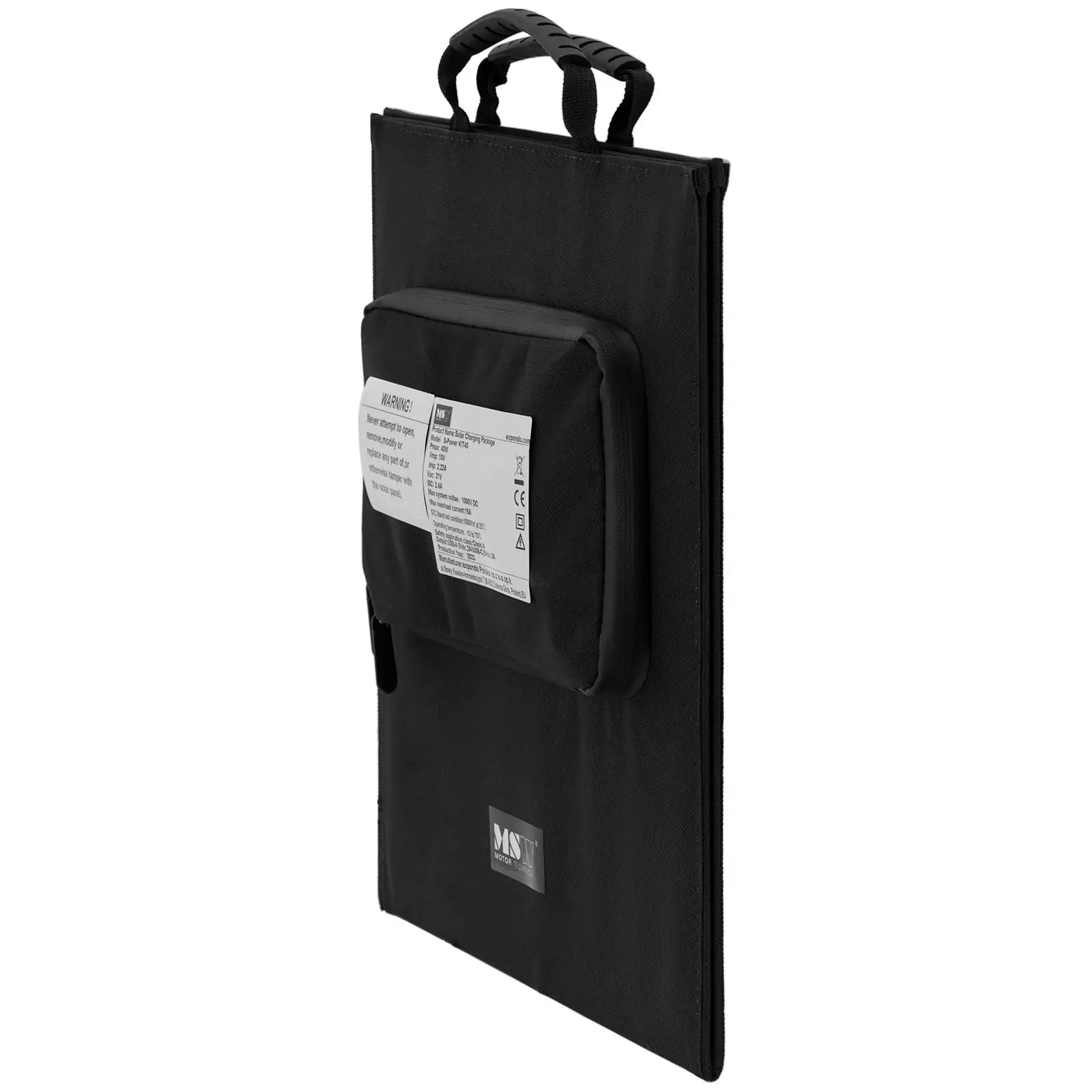 Solární taška - skládací - 40 W - 2 porty USB (Napájecí kabel: 1.5 m)
