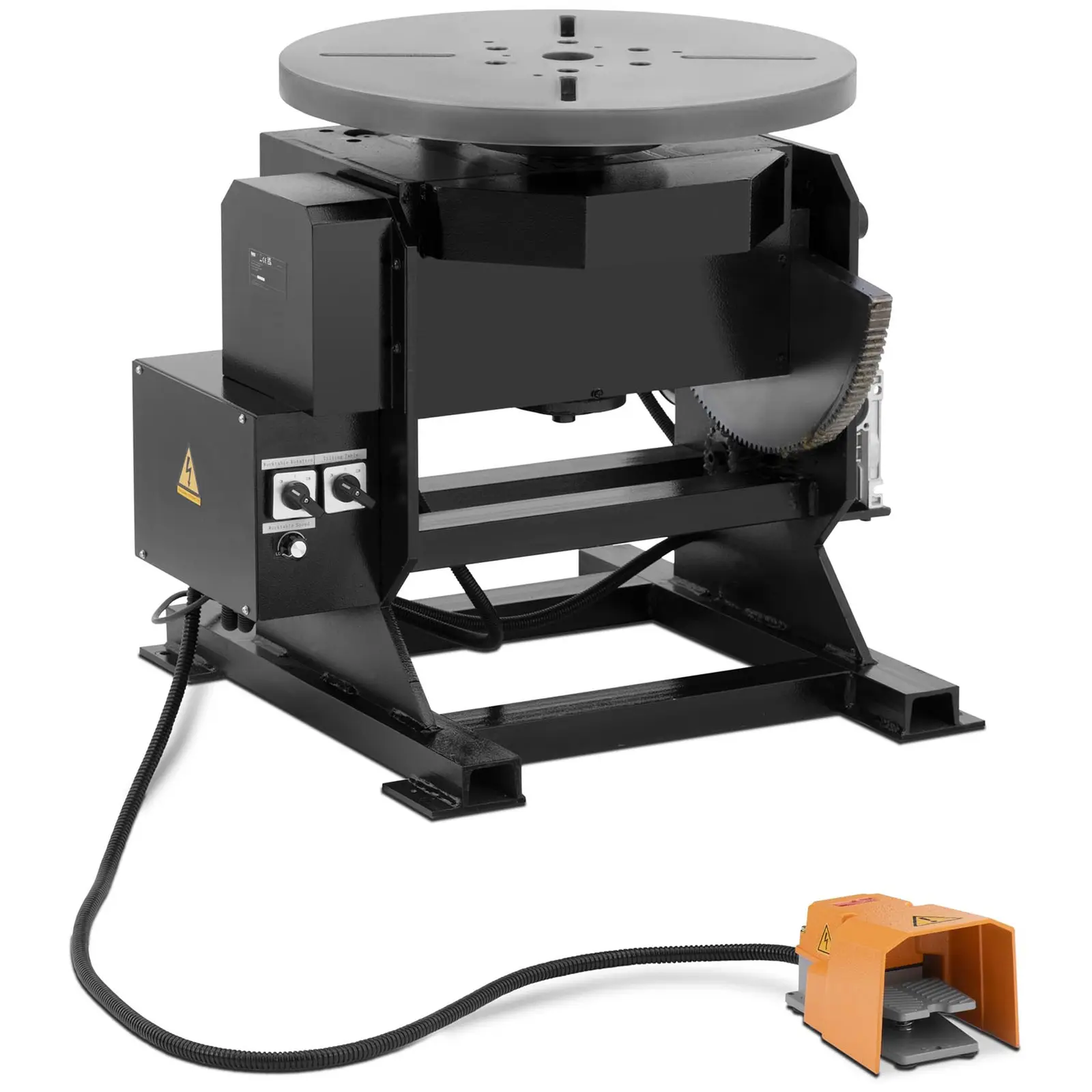 Welding Turntable - 500 kg - table inclination -45° - 90° - foot pedal