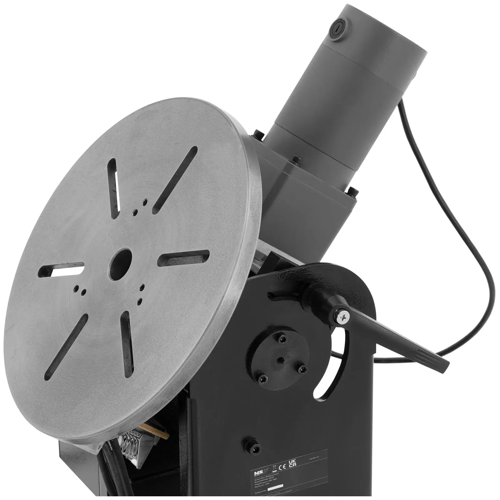 Posizionatore saldatura - 350 kg - Inclinazione tavola 0-135° - Pedale (Materiale: Acciaio dolce)