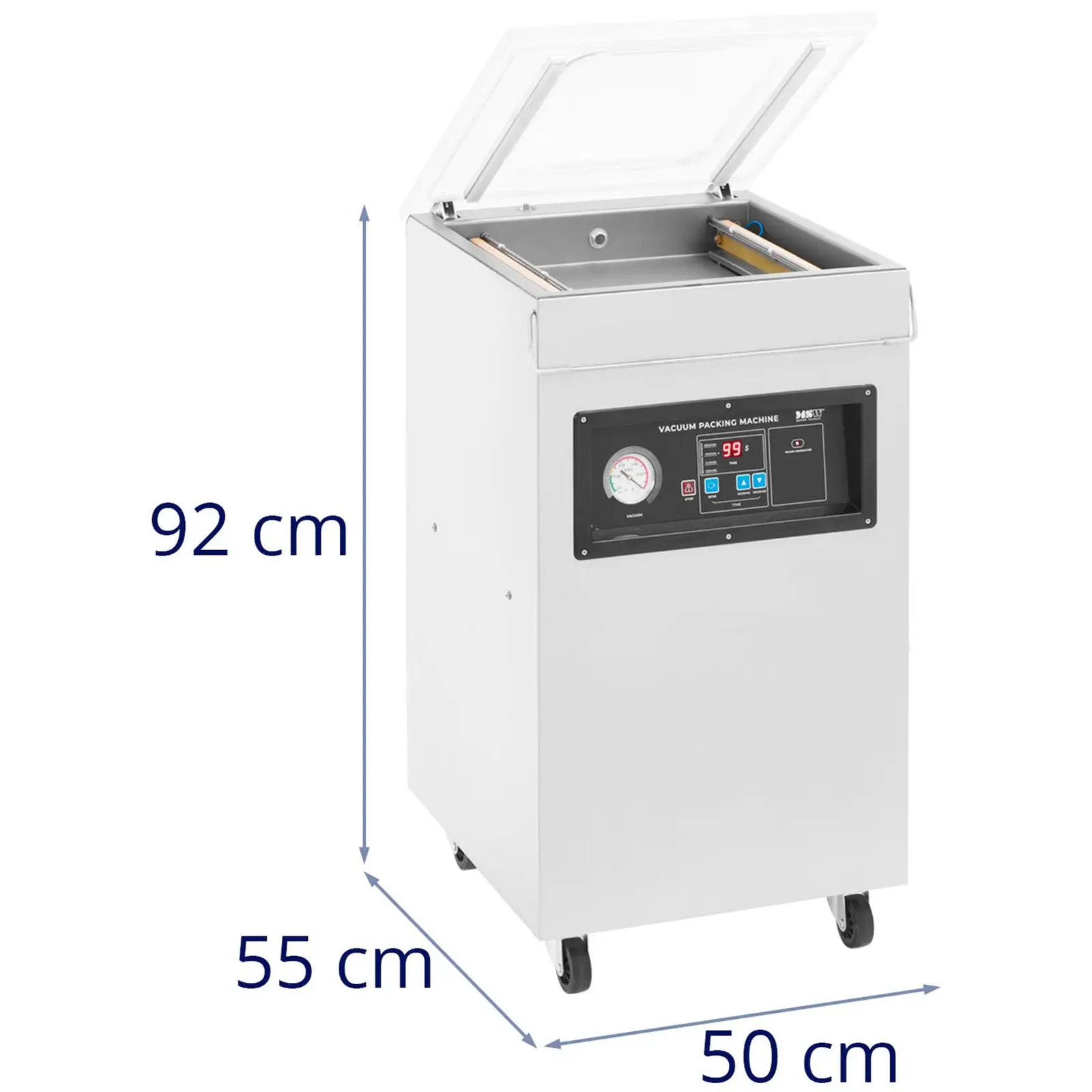 Kammer-vakuumpakker - 900 W - 40  cm - rustfrit stål (Vakuumeringstid [sek.]: 0-99)