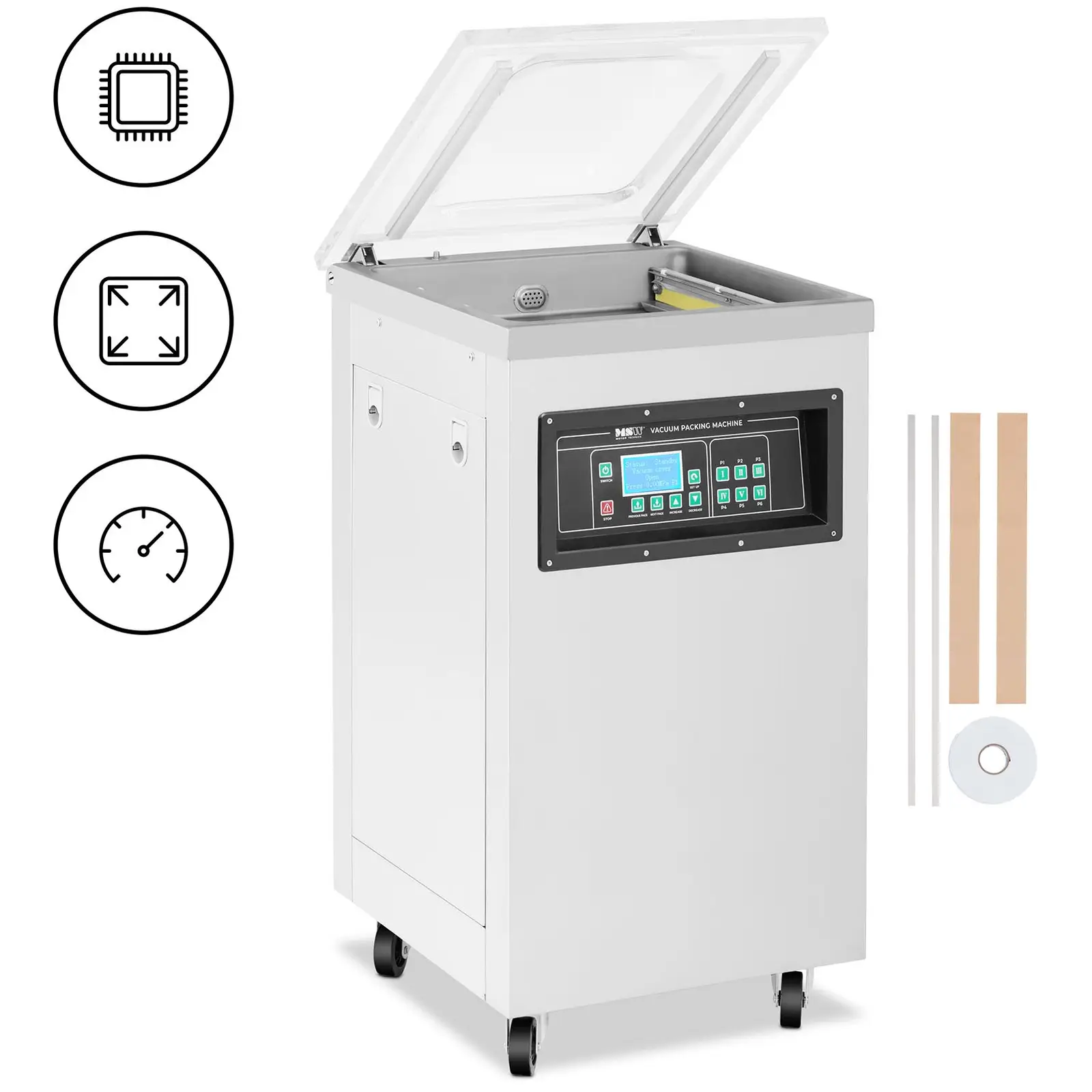 Machine sous vide professionnelle - 900 W - 40  cm - Acier inoxydable