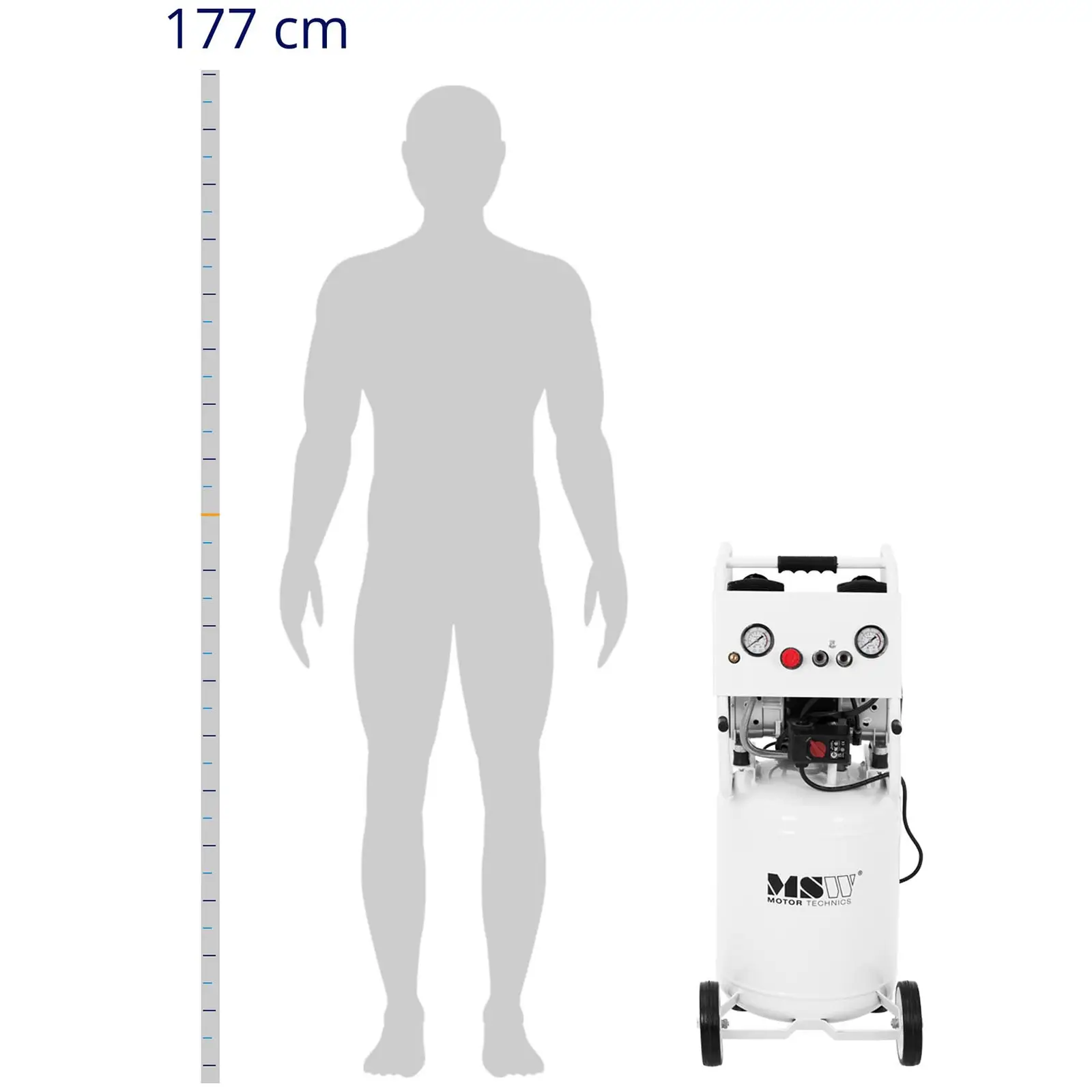 Kompresor bezolejowy - 40 l - 1500 W