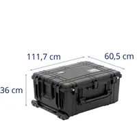 Caja de herramientas con ruedas - impermeable - 79 x 59,5 x 36,5 cm - asa telescópica