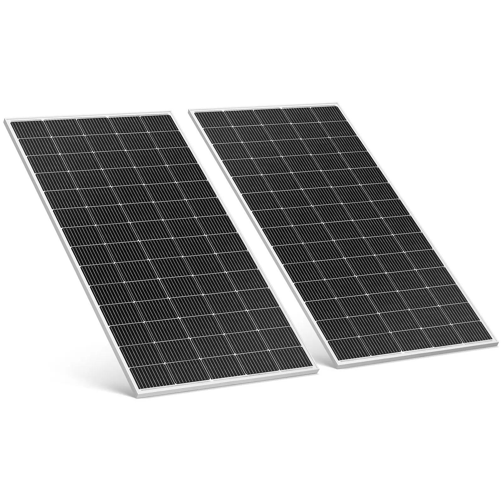 Erkély napelem rendszer - 600 W - 2 monokristályos panel - csatlakoztatható teljes készlet 