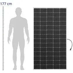 Solceller til altan - 700 W - monokrystallinske solceller - komplet sæt klar til tilslutning