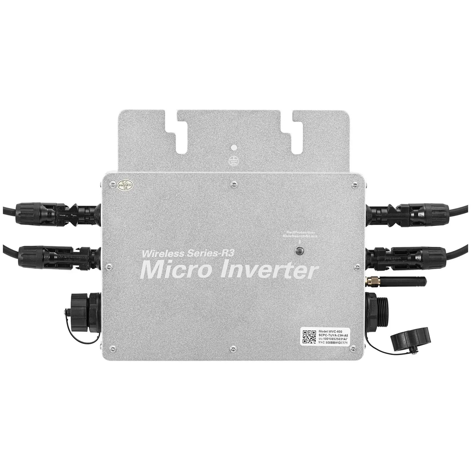 Panneau solaire pour balcon - 600 W - 2 panneaux monocristallins - Kit complet prêt à brancher (Cordon(s) d'alimentation: 5 m)