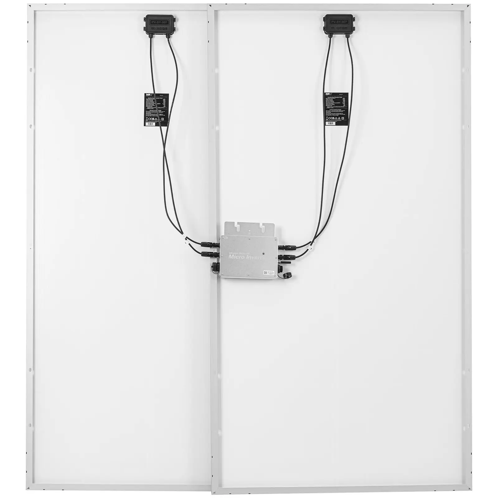 Panneau solaire pour balcon - 600 W - 2 panneaux monocristallins - Kit complet prêt à brancher (Bluetooth: Oui)