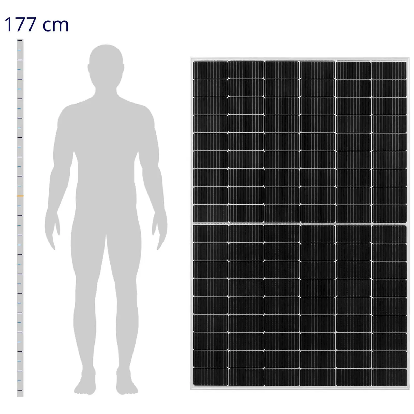 Panneau solaire pour balcon - 350 W - monocristallin - Kit complet prêt à brancher (Puissance d'entrée max.: 435 W)