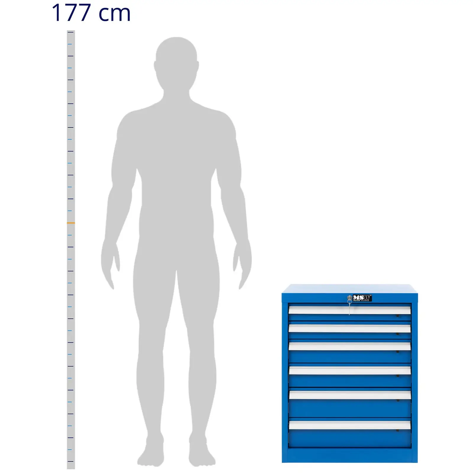 Armoire à outils - 6 tiroirs - verrouillable