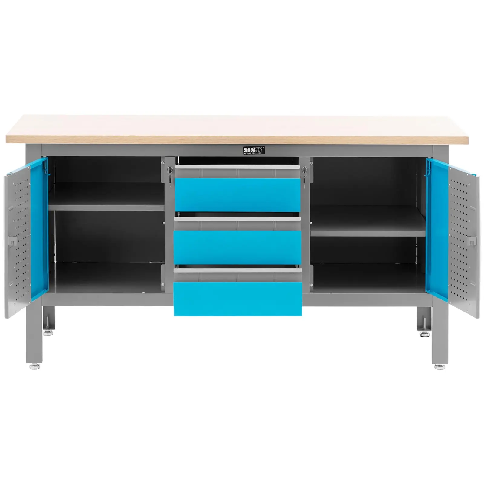 Pracovní stůl - 169 x 86,5 cm - 1 000 kg - 3 zásuvky - 2 přihrádky (Počet zásuvek: 3)