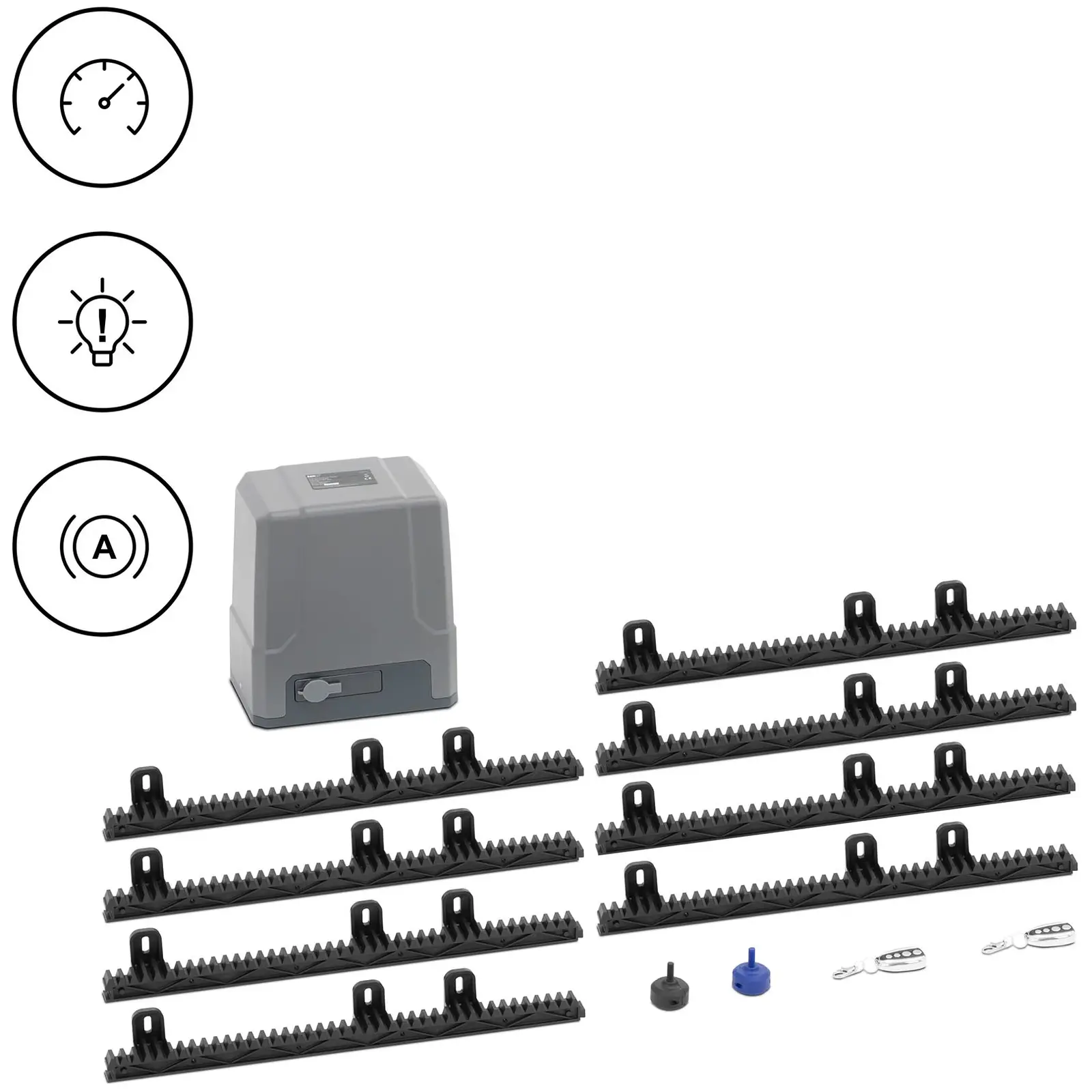 Garageportåbner - 180 W - til porte op til 800 kg og 12 m²