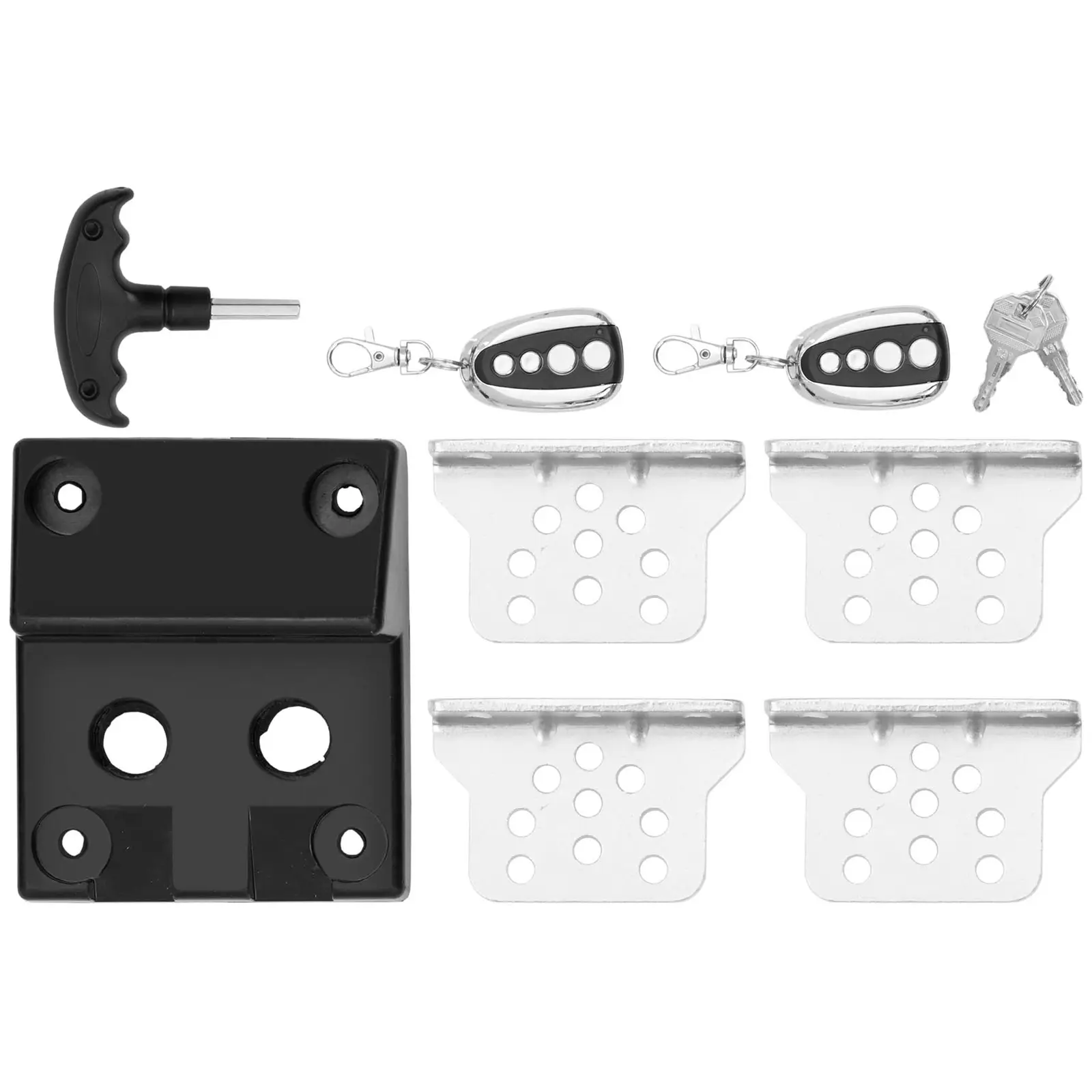 Moteur pour portail coulissant - pour 2 portails jusqu'à 400 kg chacun / 4 m de long (Télécommande: Oui)