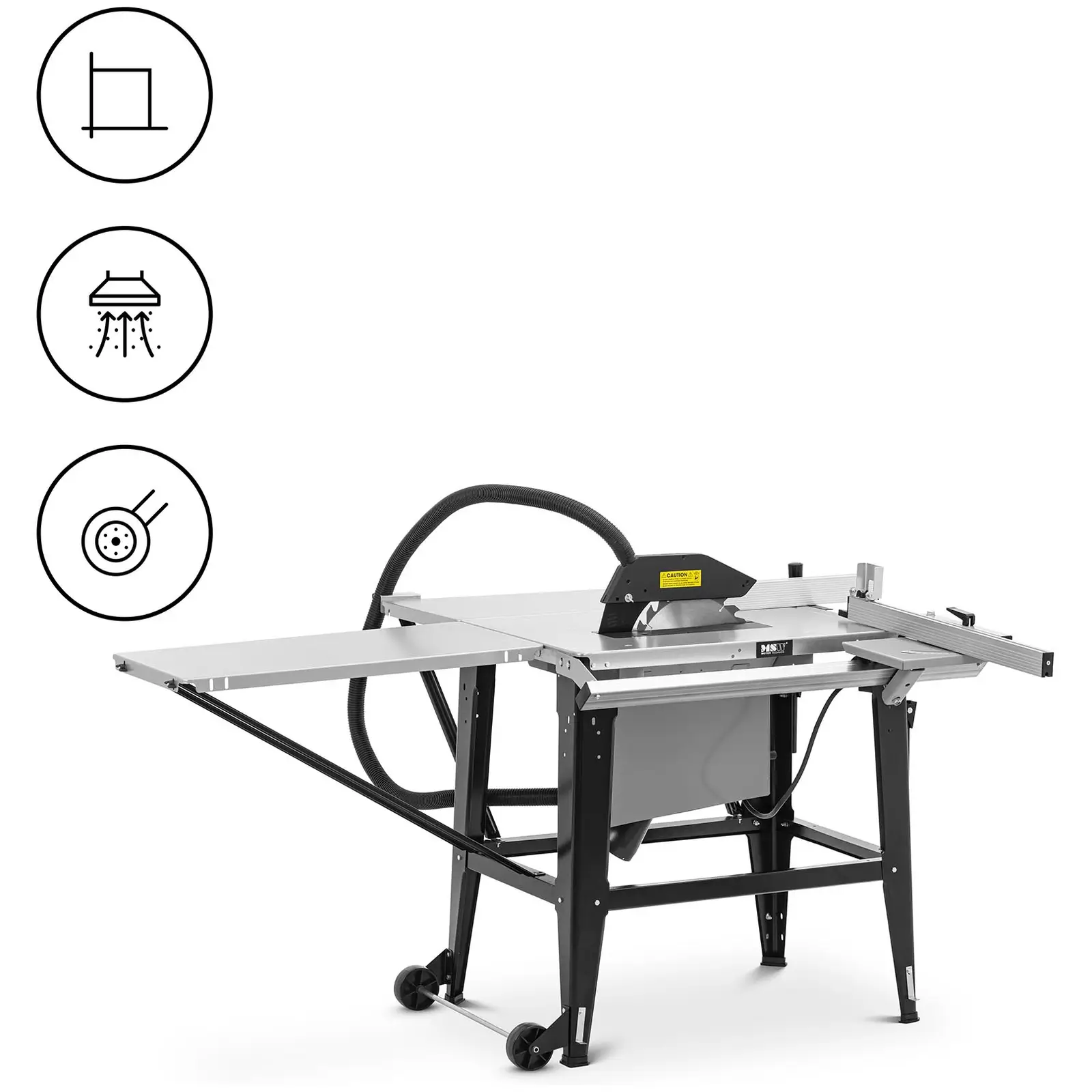 Bordsag - 2000 W - 2800 o/min - bordplate uttrekkbar