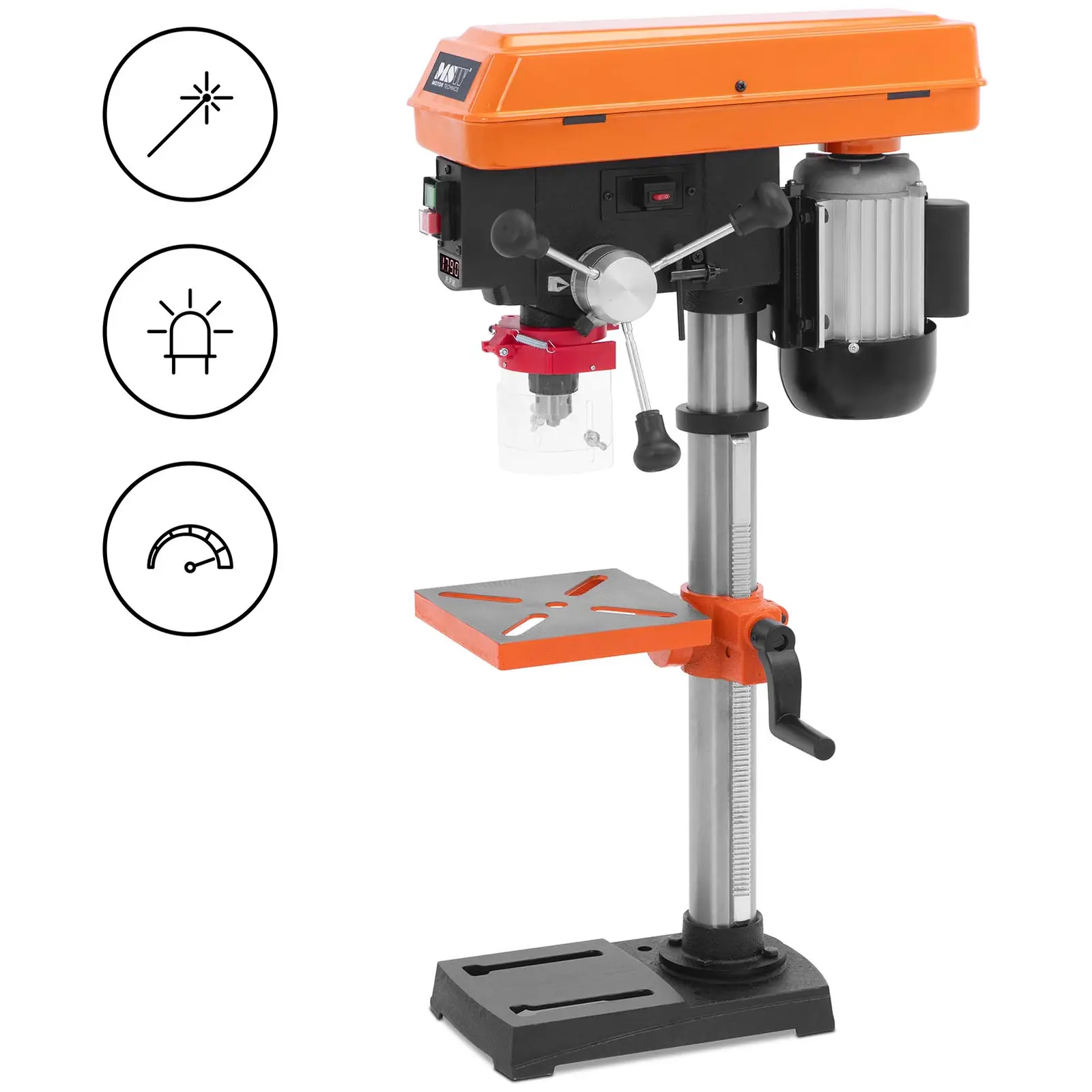 Bench Drill - 550 W - 5 power levels - Ø 13 mm
