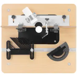 Fresebord - 430 x 400 mm - inkl. Føringssystem, trykkanordning og sugetilkobling