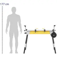 Mesa de serra - 1160 - 2760 mm - 150 kg - dobrável