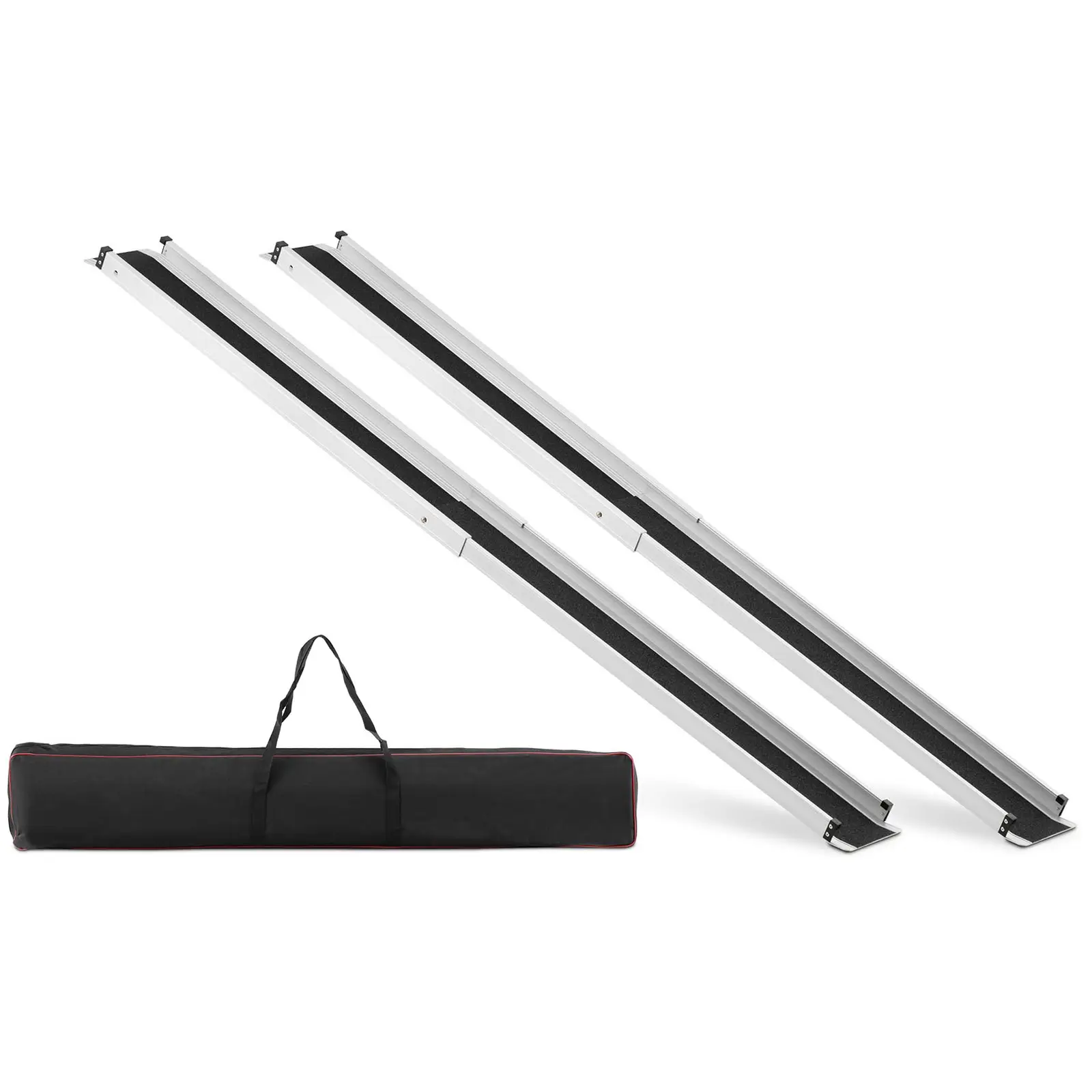 Kørestolsrampe - udtrækkelig - 120 x 19 cm - 272 kg - 2 stk.