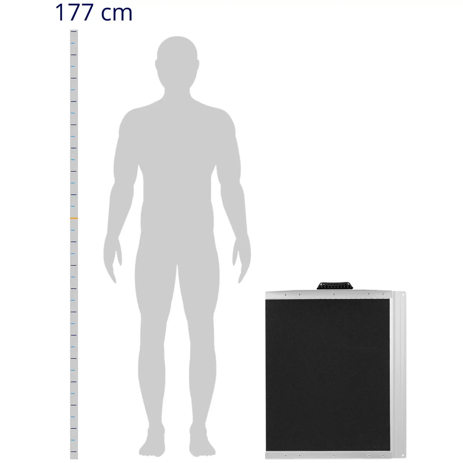 Nájezdová rampa - skládací - 61 x 74 cm - 272 kg