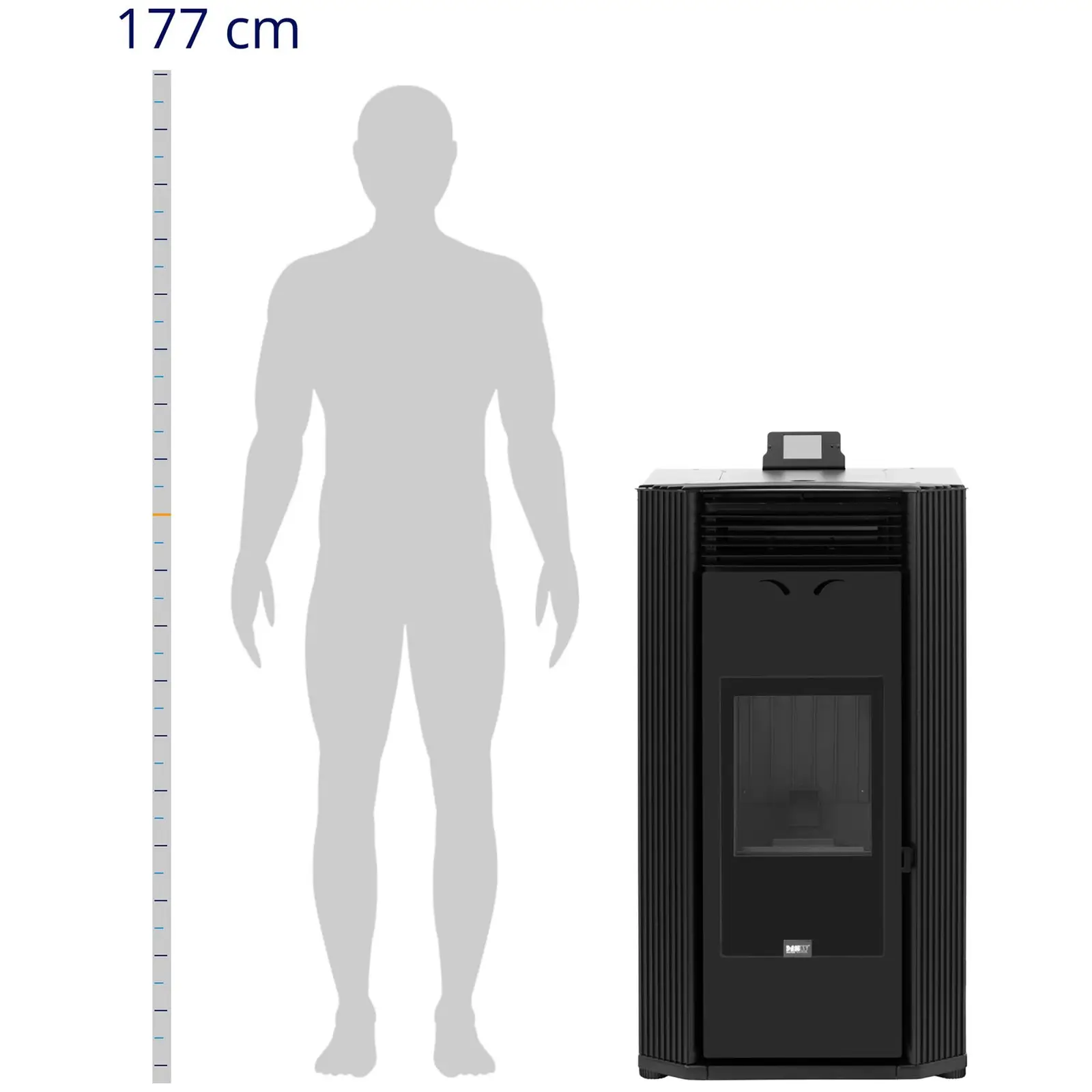 Hydro Pellet Stove - 24 kW - for 400 m³ / 35 L