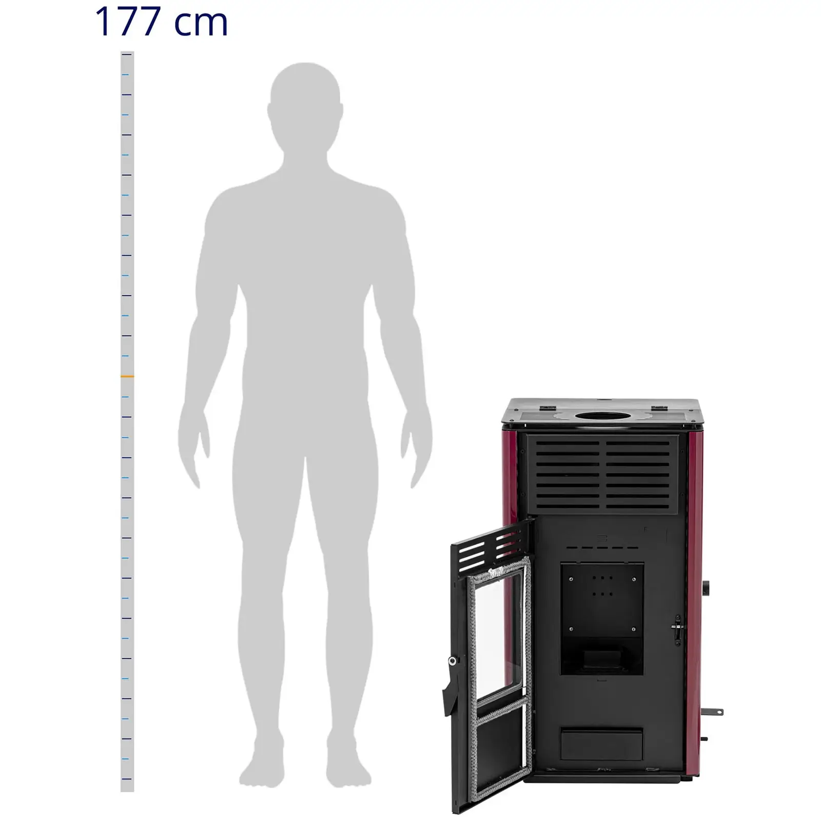 Peletová kamna - bez elektřiny - 8 kW - na 200 m²