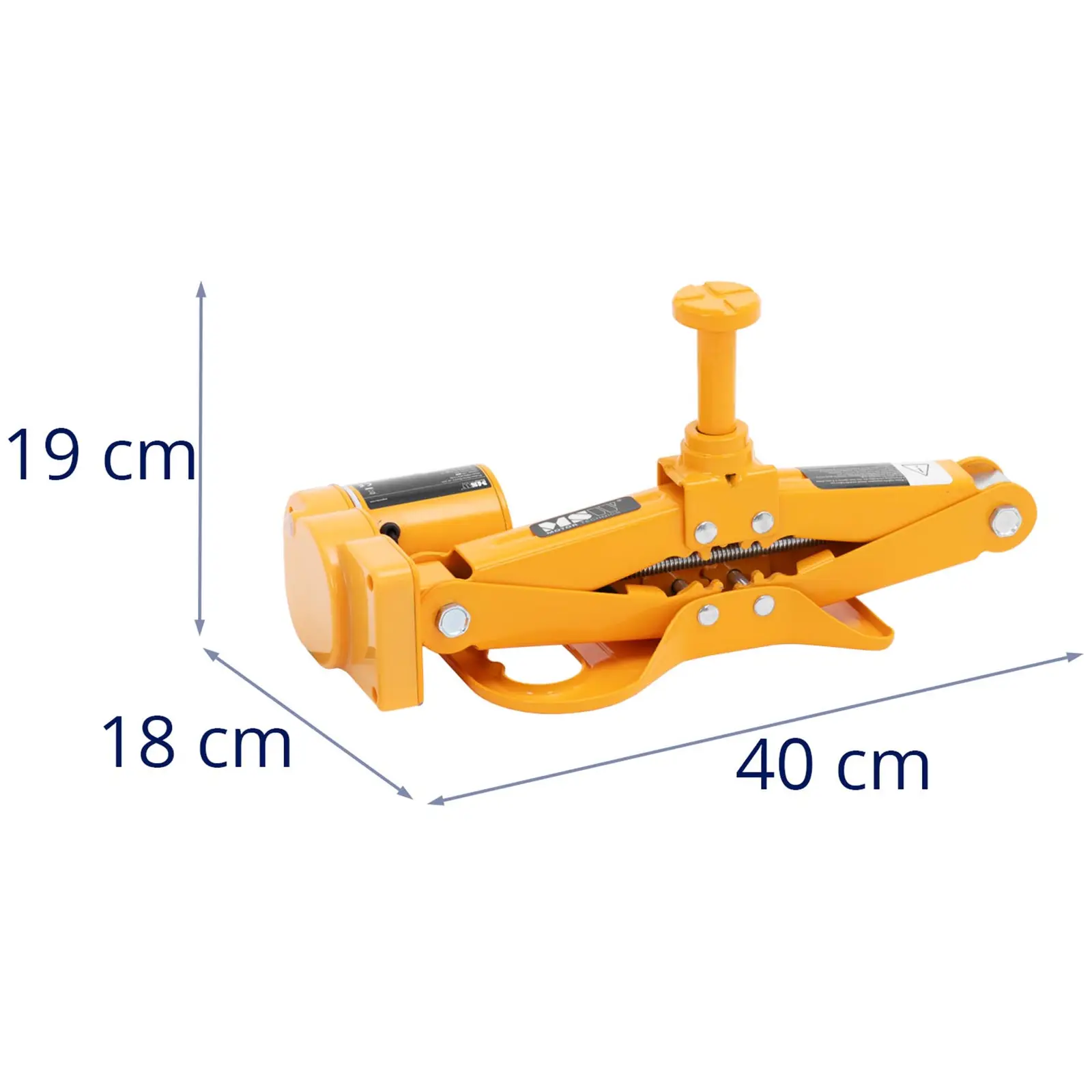 Cric elettrico -  12 V - 3 t - Kit per cambio ruota - Cric a forbice (Colore: Nero)