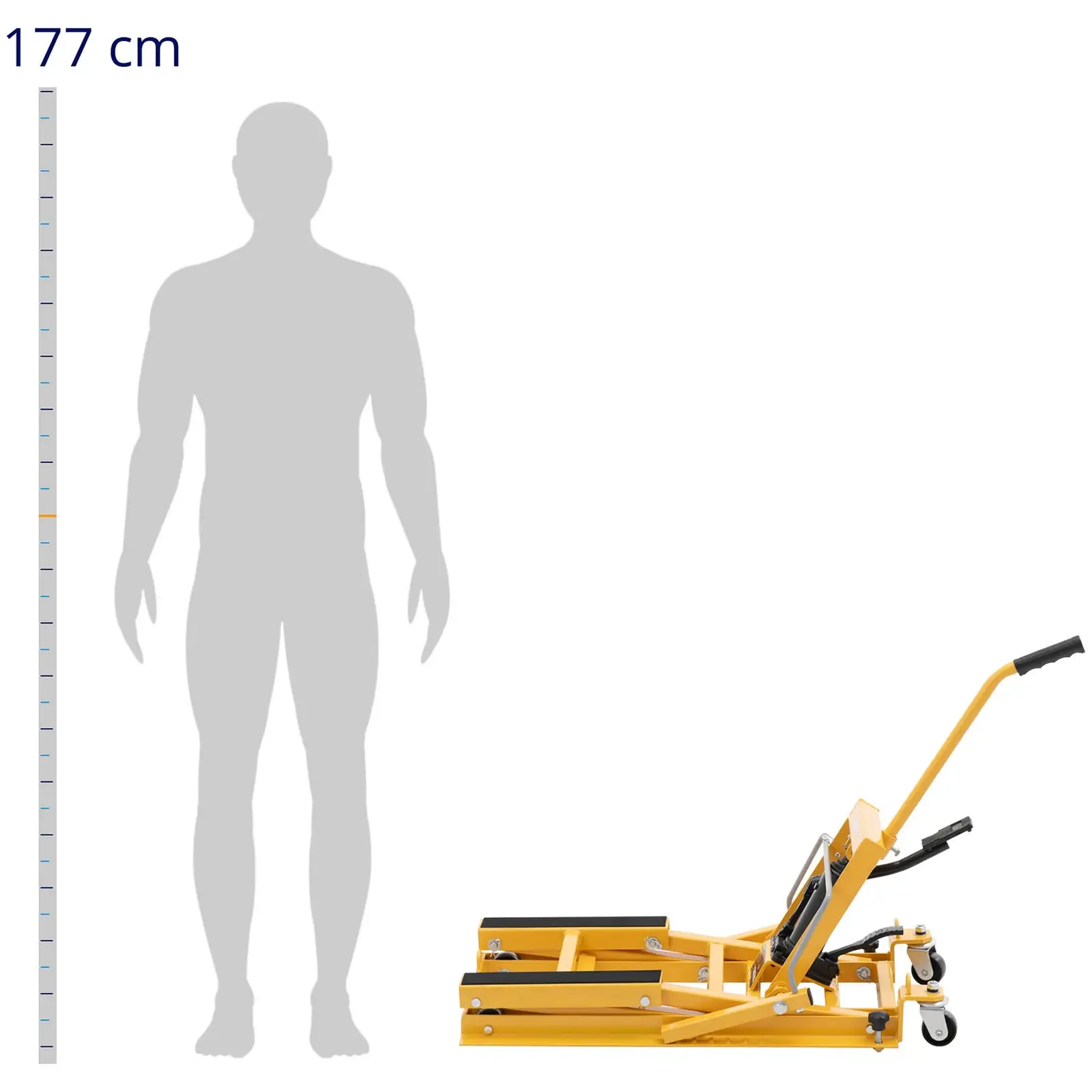 Motor emelő - hidraulikus - 400 mm - 680 kg