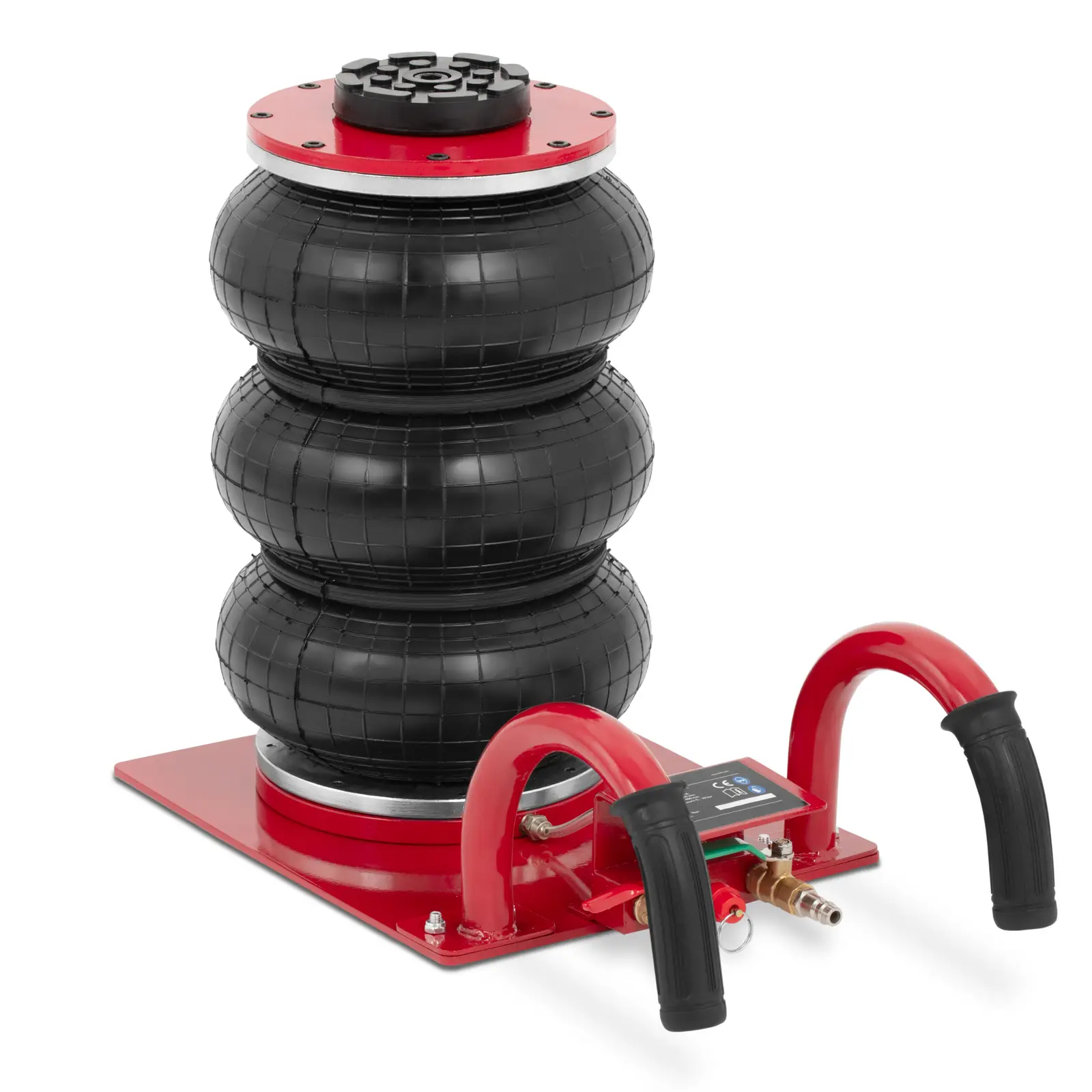 Macaco pneumático para carros - 3000 kg - altura de elevação 40 cm - duas pegas