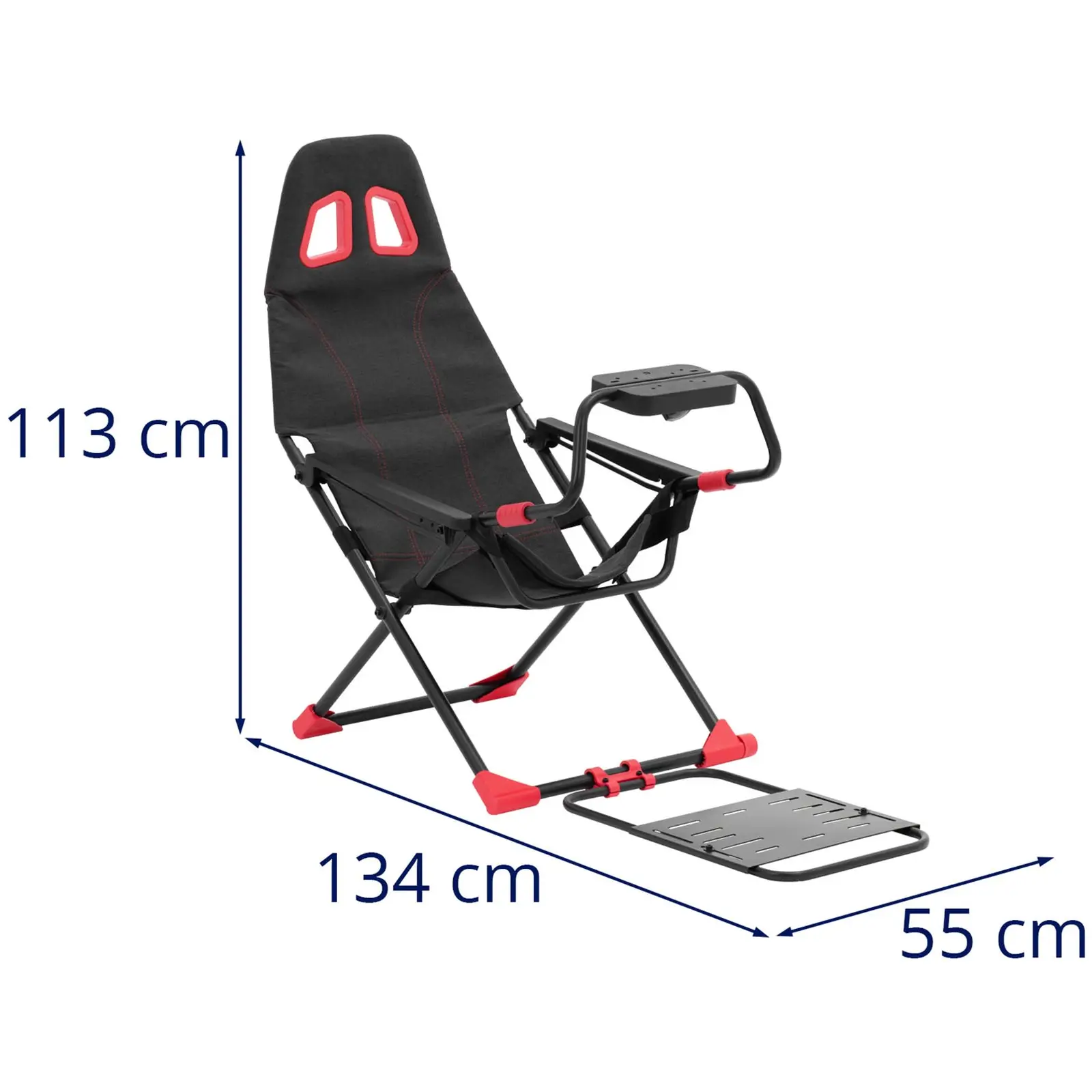 Simulator-stol - racerspil - stålramme - sammenklappelig