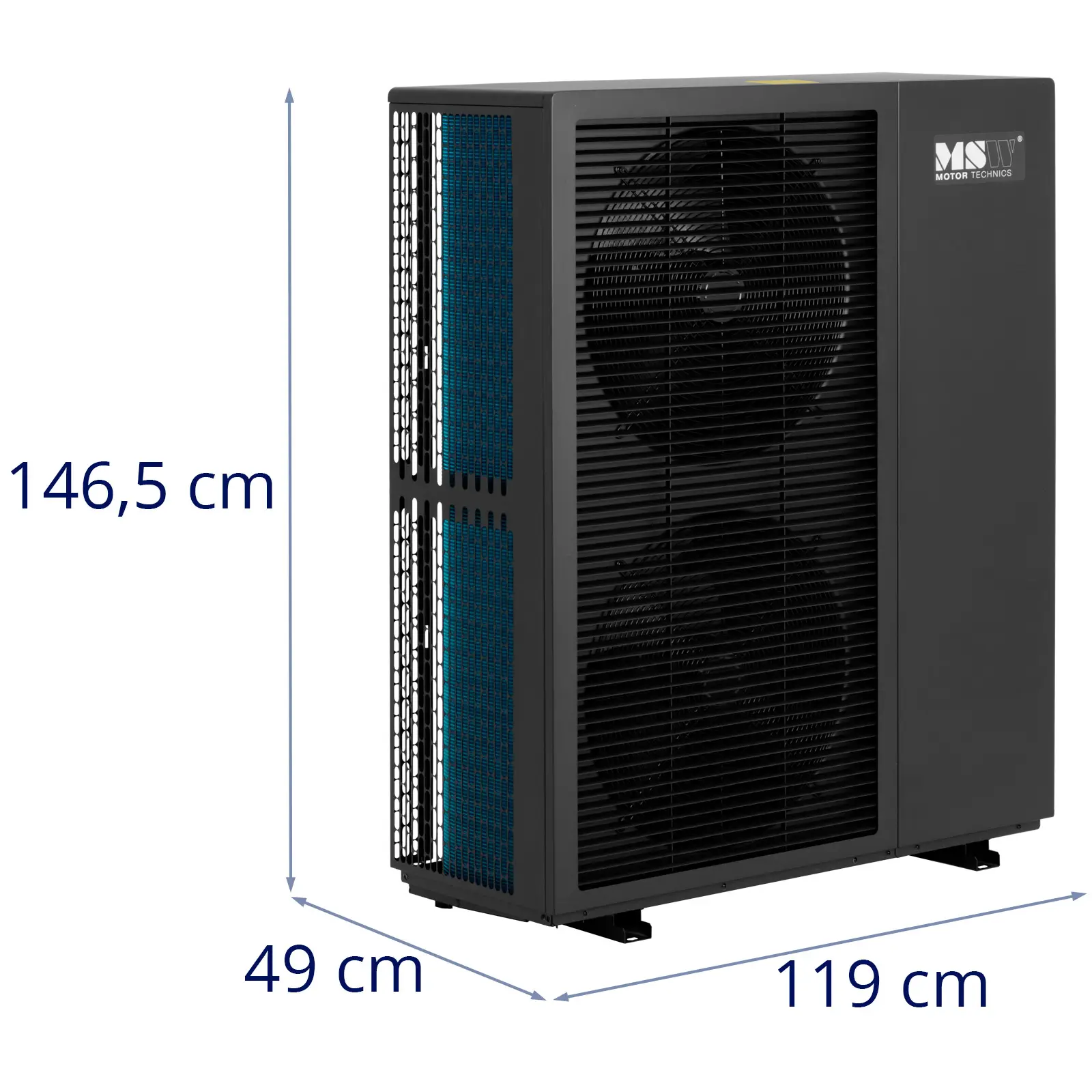 Pompă de căldură cu sursă de aer - cu funcție de încălzire și răcire - 10,5 KW - 400 V