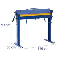 Máquina de dobrar chapa - largura: 91 cm - espessura: 1,2 mm - 120°.