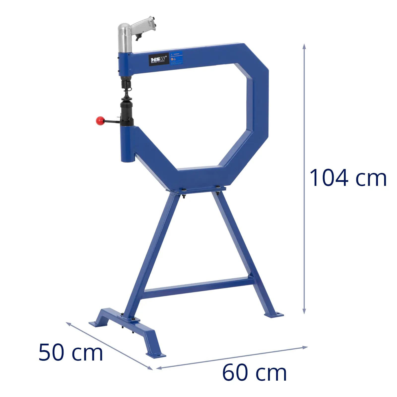 Pneumatisk planeringshammer med sokkel - 6,9 bar - 1350 slag/min.