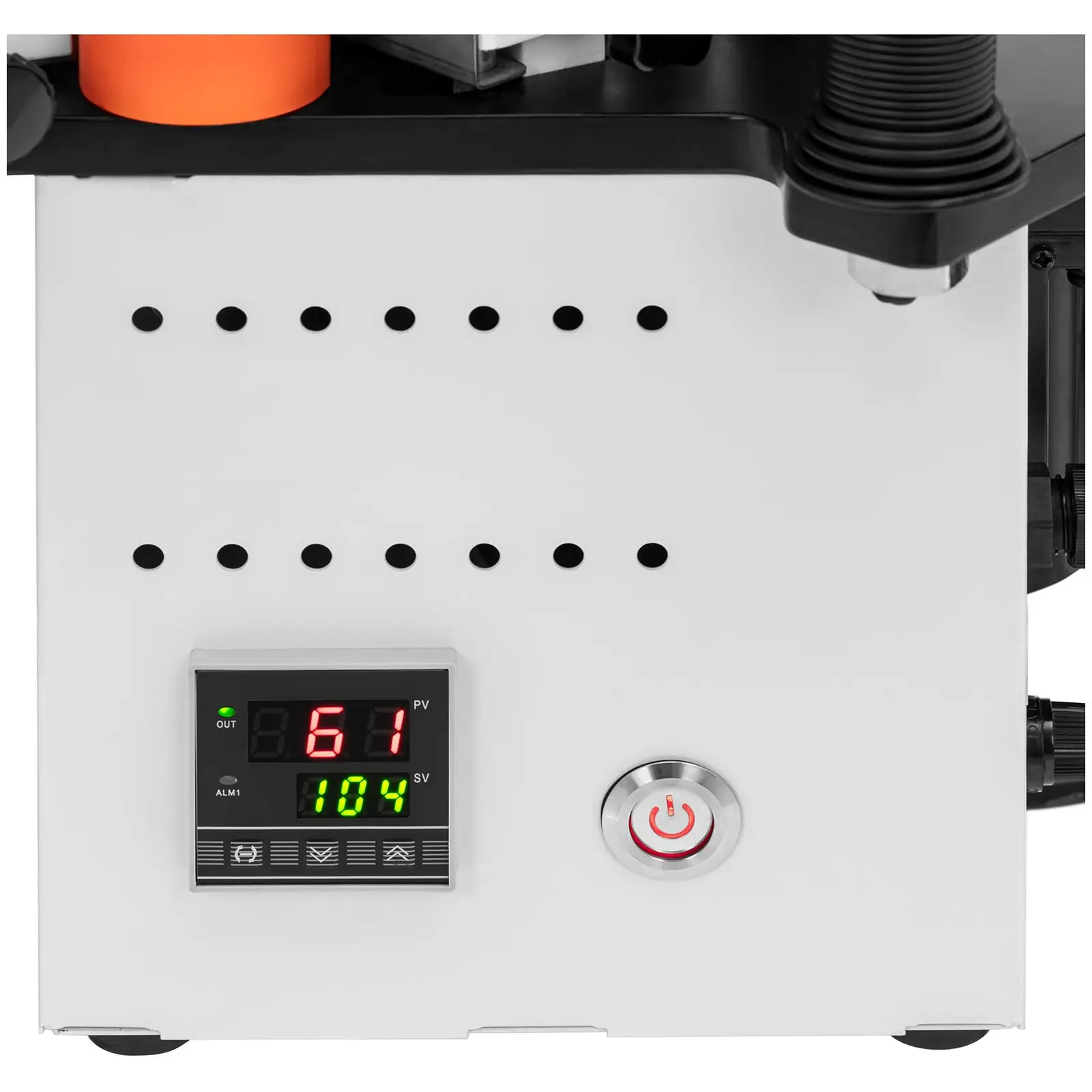 Kantlimer transportabel - 765 W - fremføringshastighed 5 m pr. min. - 120 til 180 °C (Limemetode: Lim på en side)