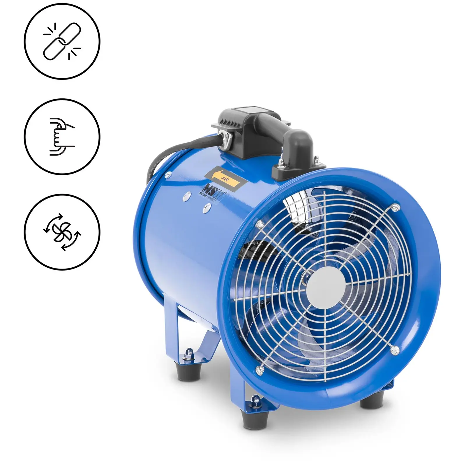 Ventilator industrial - 2700 m³/h - Ø 280 mm